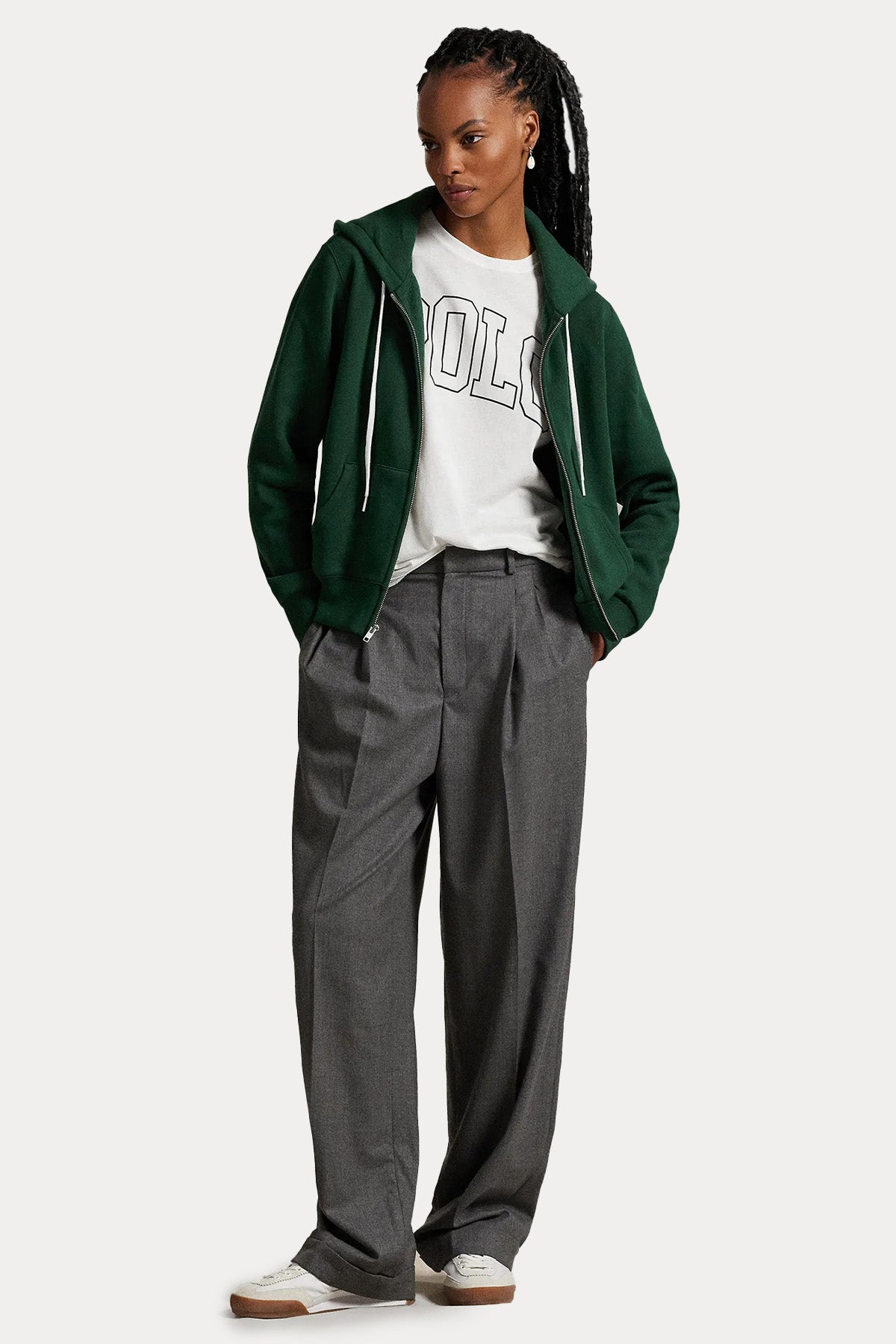 Polo Ralph Lauren Şardonlu Kapüşonlu Sweatshirt Ceket