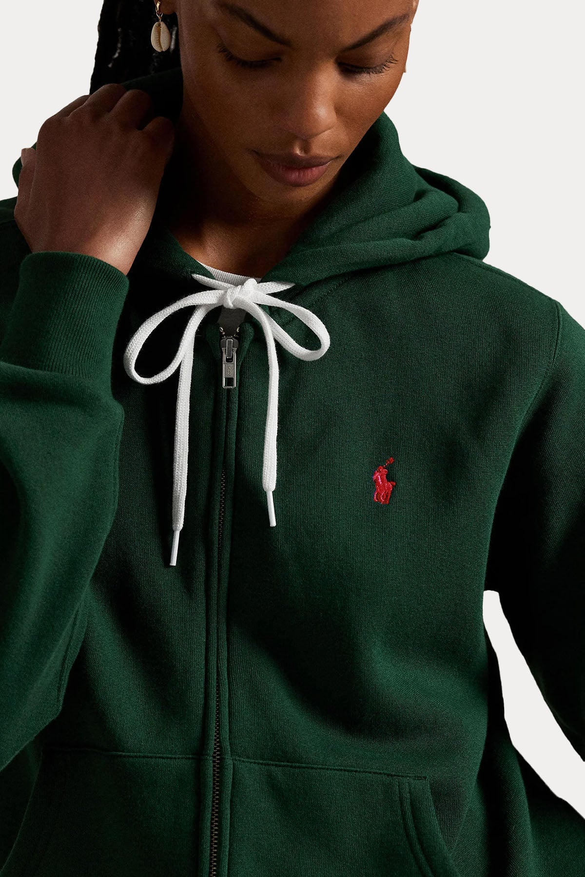 Polo Ralph Lauren Şardonlu Kapüşonlu Sweatshirt Ceket