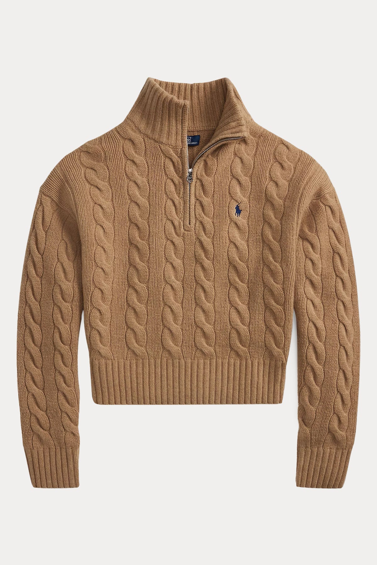 Polo Ralph Lauren Relaxed Fit Perkins Yaka Saç Örgü Kaşmir Yün Triko