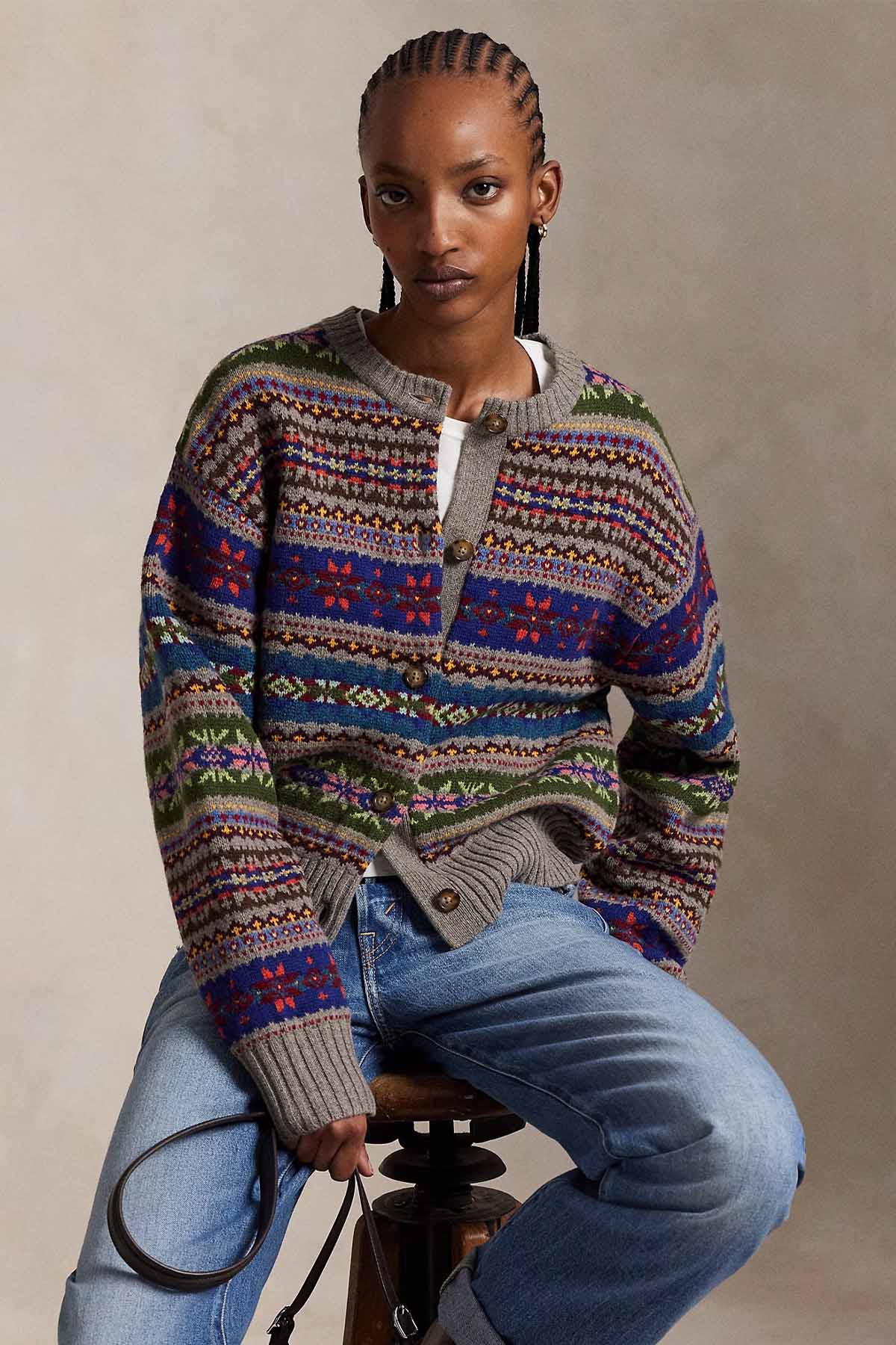 Polo Ralph Lauren Comfort Fit Örgü Yün Triko Ceket