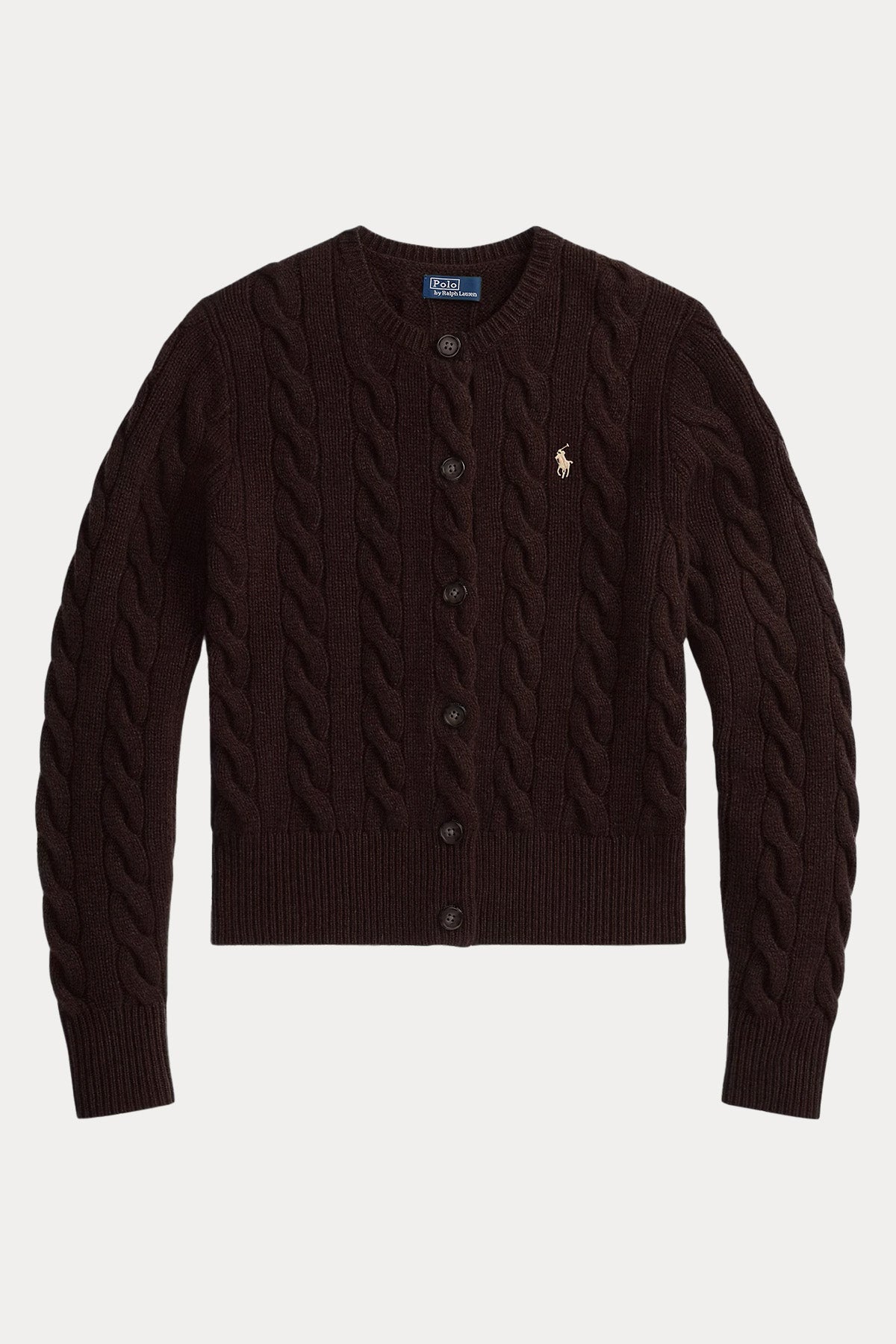 Polo Ralph Lauren Slim Fit Saç Örgü Kaşmir Yün Triko Ceket