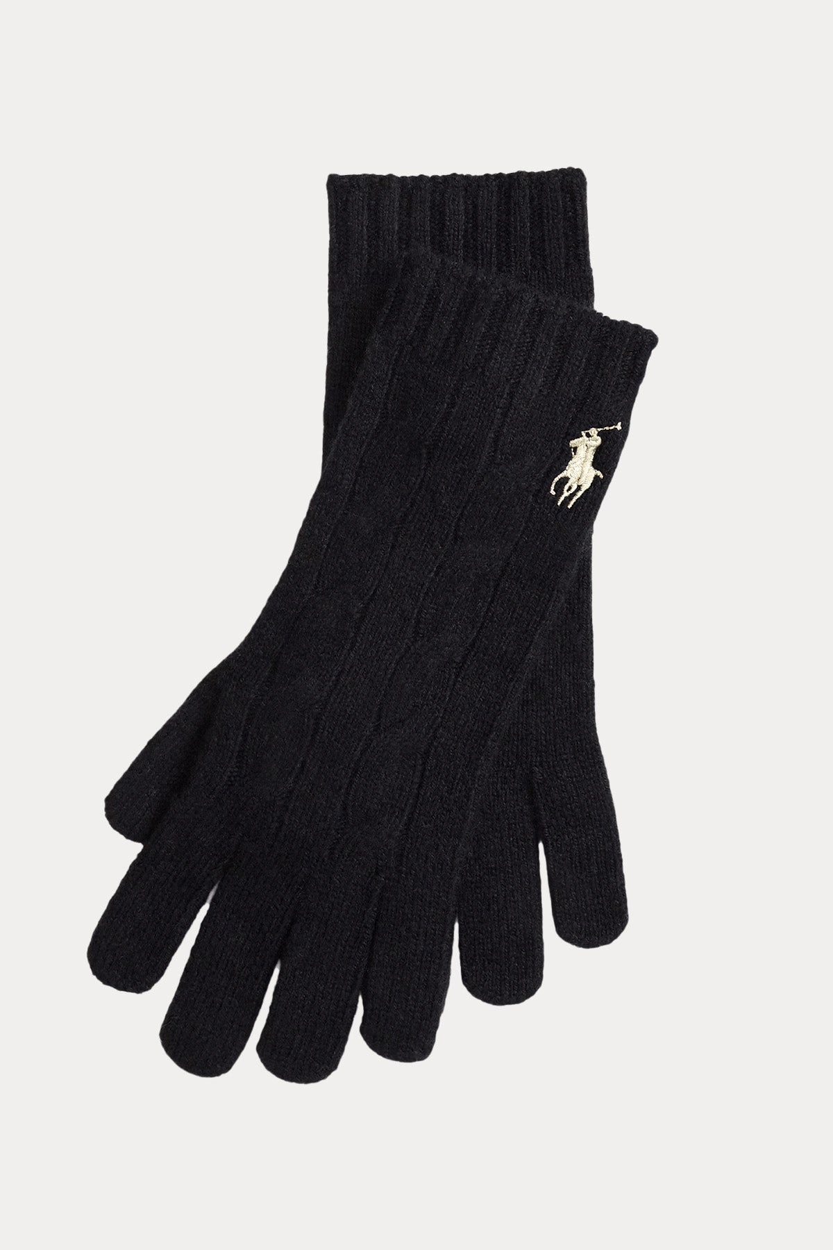 Polo Ralph Lauren Saç Örgü Kaşmir Yün Eldiven