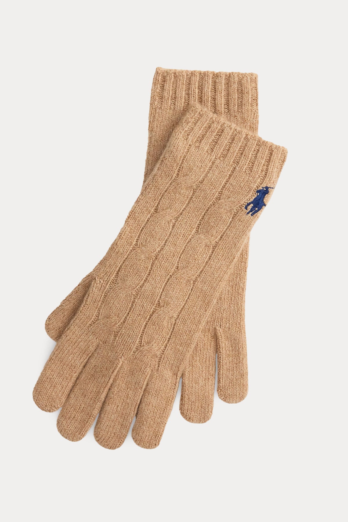 Polo Ralph Lauren Saç Örgü Kaşmir Yün Eldiven