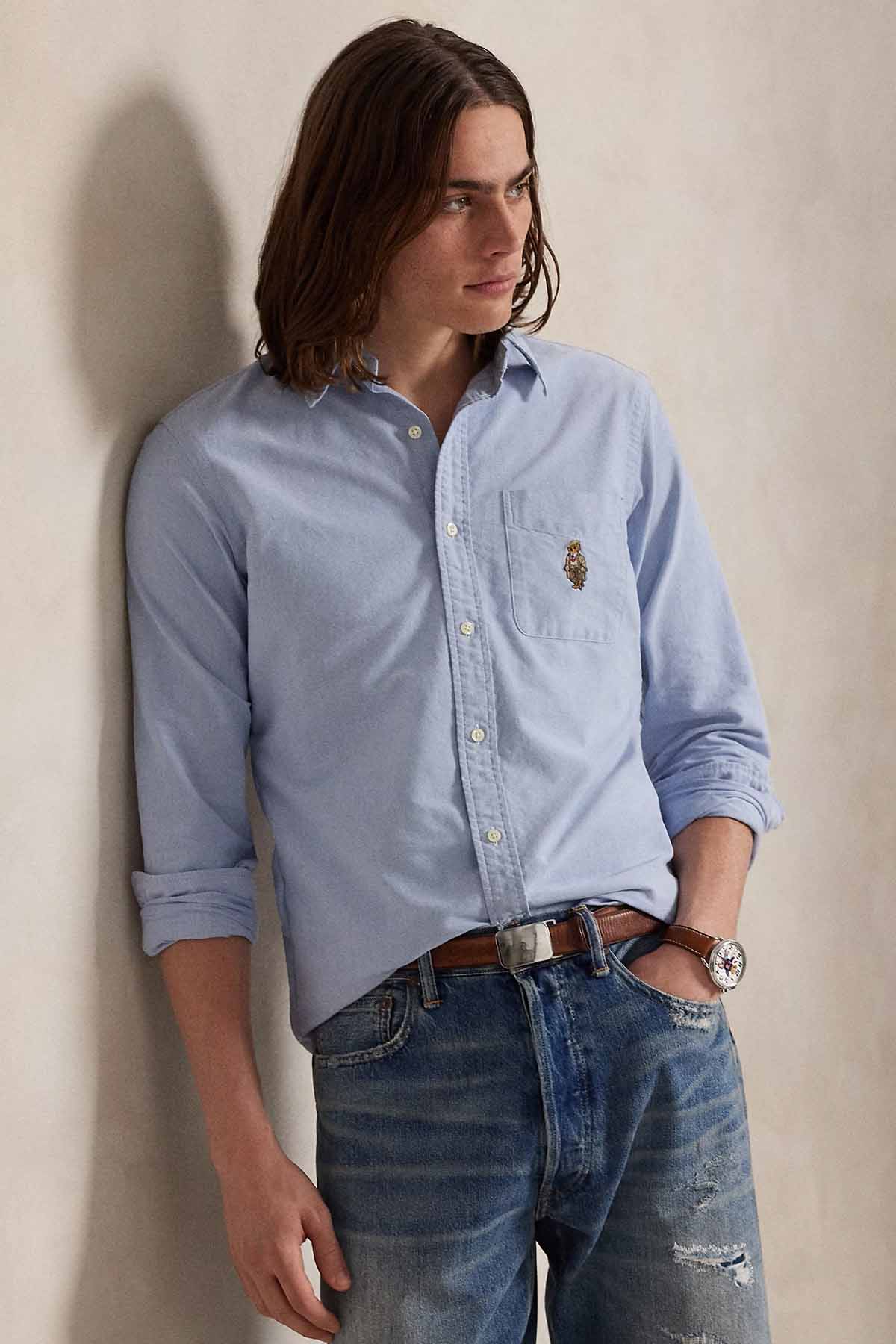 Polo Ralph Lauren Custom Fit Polo Bear Oxford Gömlek