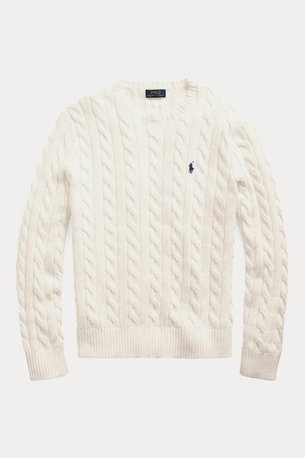 Polo Ralph Lauren Yuvarlak Yaka Saç Örgü Triko