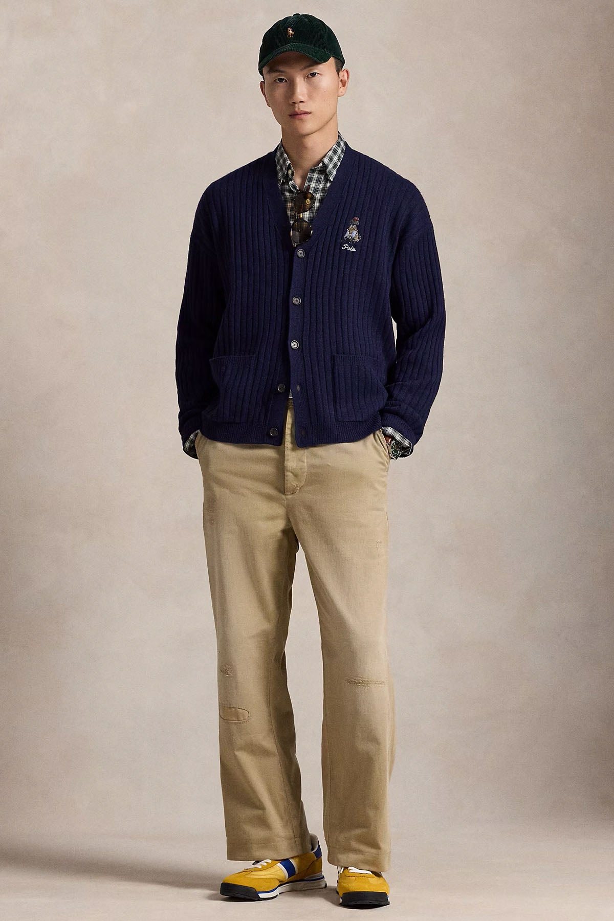 Polo Ralph Lauren Relaxed Fit Polo Bear Örgü Yün Triko Ceket