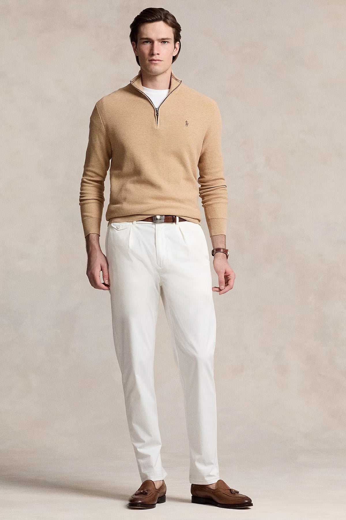 Polo Ralph Lauren Regular Fit Perkins Yaka Örgü Triko-Triko-Libas