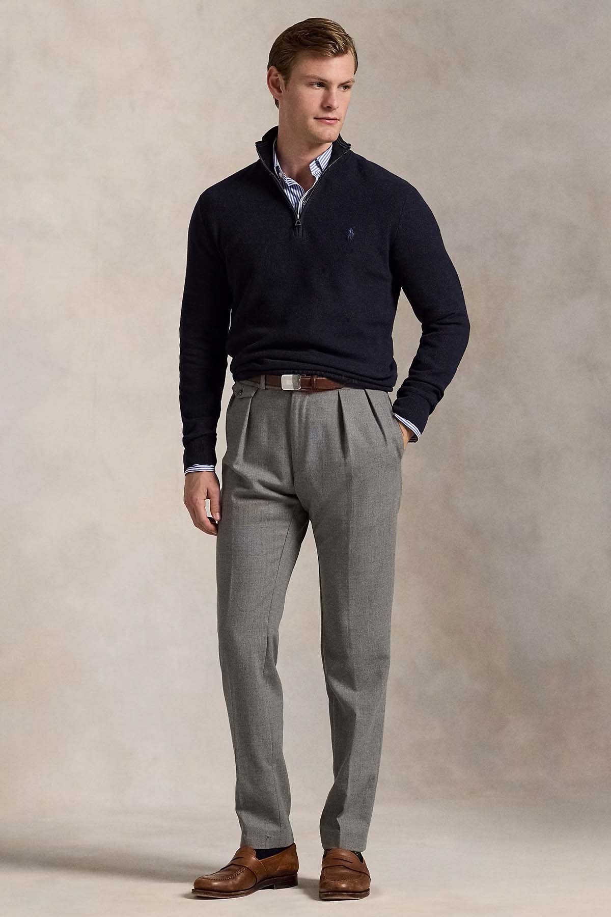 Polo Ralph Lauren Regular Fit Perkins Yaka Örgü Triko-Triko-Libas