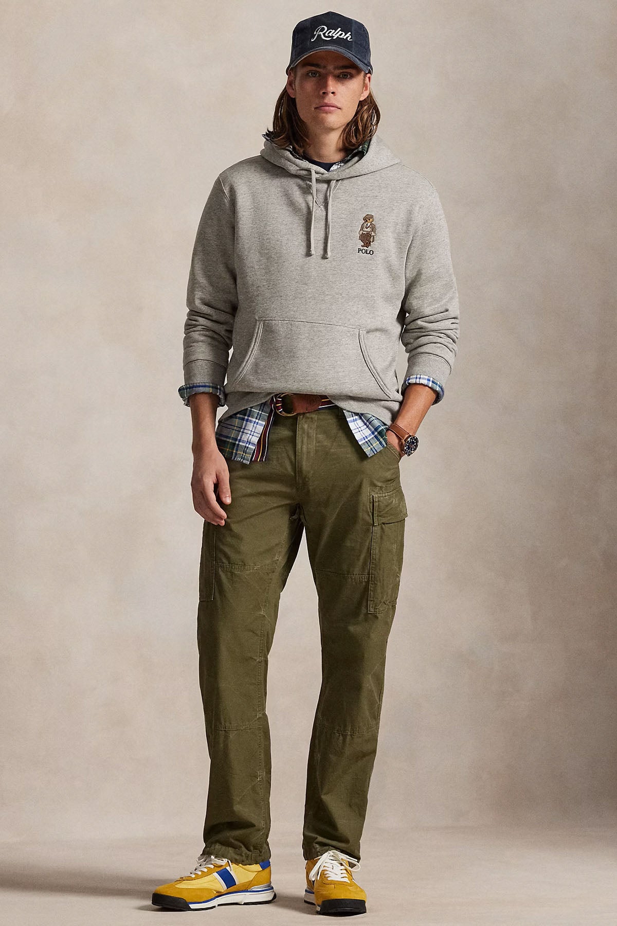 Polo Ralph Lauren Polo Bear Şardonlu Kapüşonlu Sweatshirt