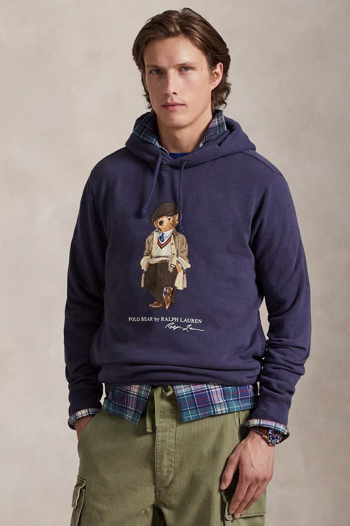Polo Ralph Lauren Polo Bear Şardonlu Kapüşonlu Sweatshirt 710980314001