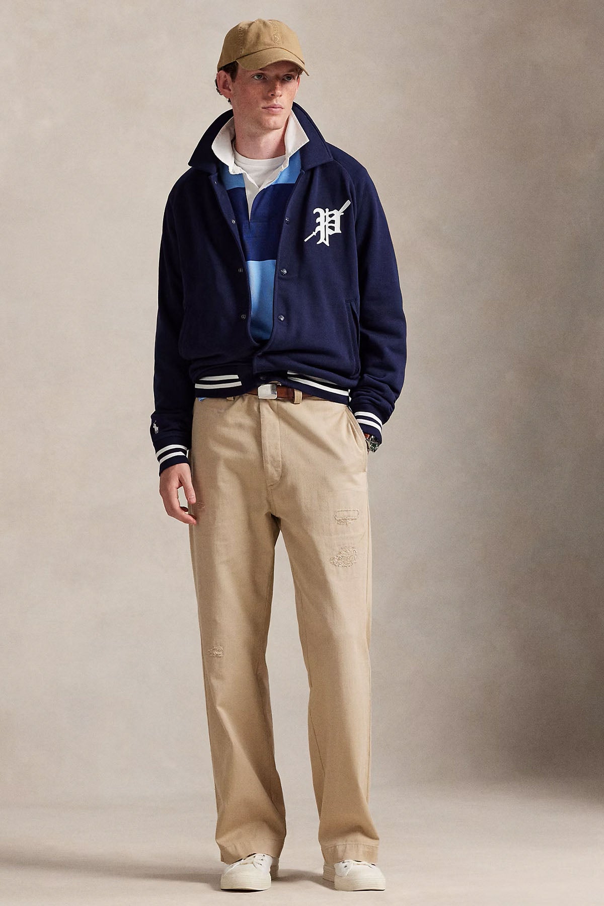 Polo Ralph Lauren Logolu Şardonlu Sweatshirt Ceket-Ceket-Libas