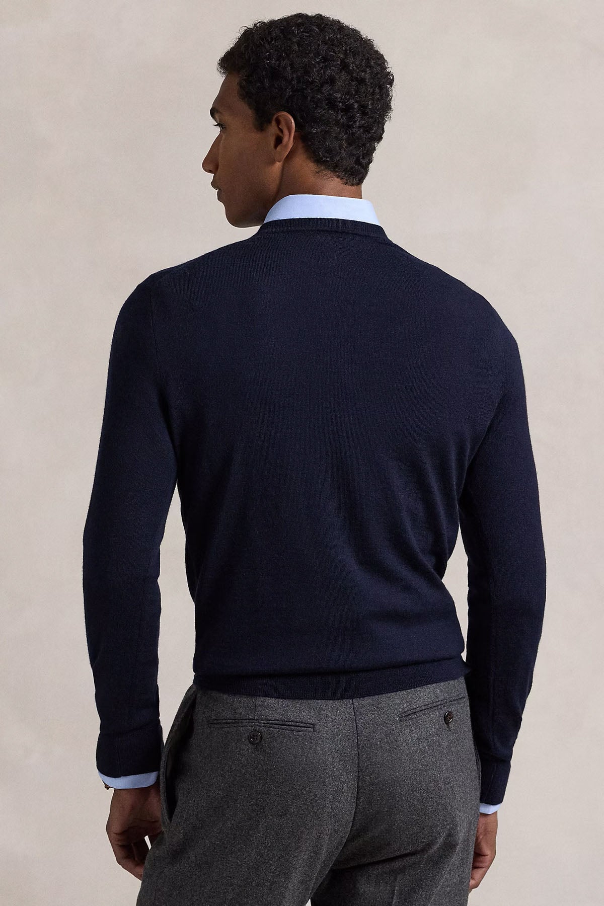 Polo Ralph Lauren Slim Fit İnce Örgü Yün Triko