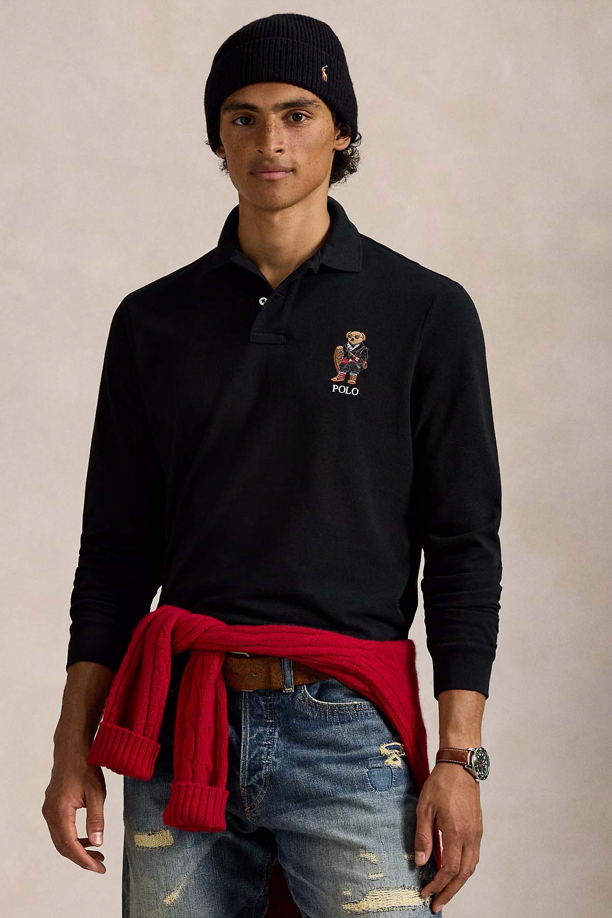 Polo Ralph Lauren Classic Fit Polo Bear Polo Yaka T-shirt
