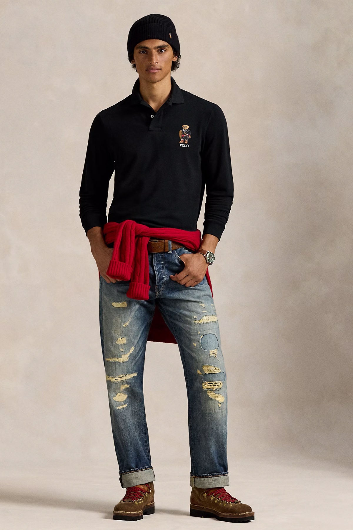 Polo Ralph Lauren Classic Fit Polo Bear Polo Yaka T-shirt