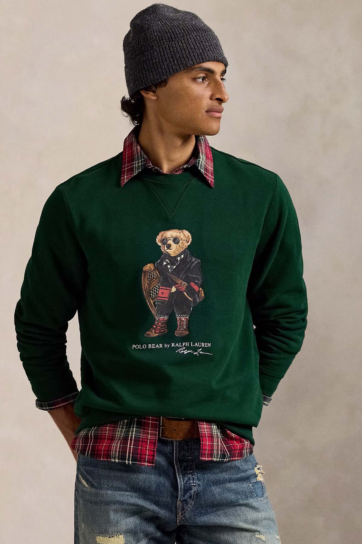 Polo Ralph Lauren Relaxed Fit Polo Bear Şardonlu Sweatshirt