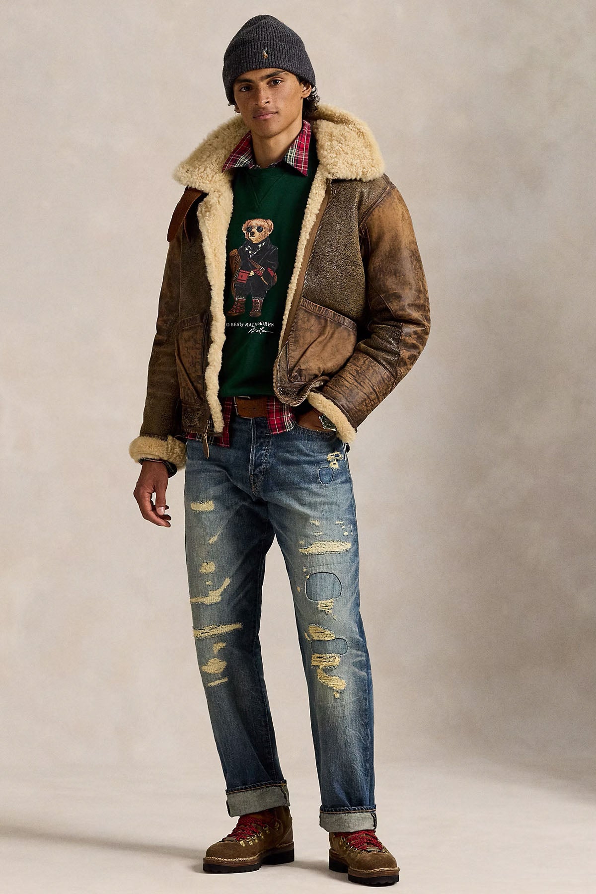 Polo Ralph Lauren Relaxed Fit Polo Bear Şardonlu Sweatshirt