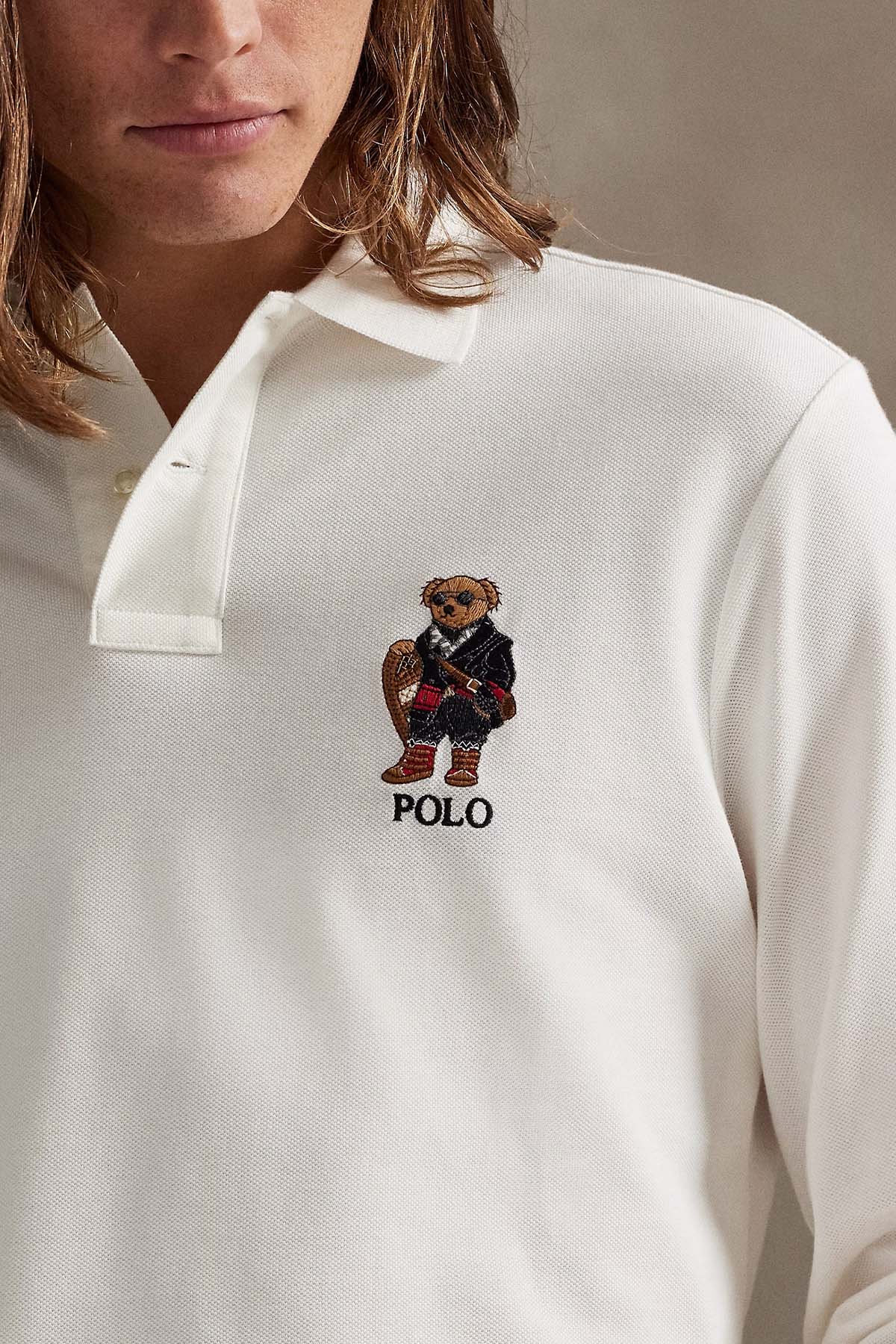 Polo Ralph Lauren Classic Fit Polo Bear Polo Yaka T-shirt