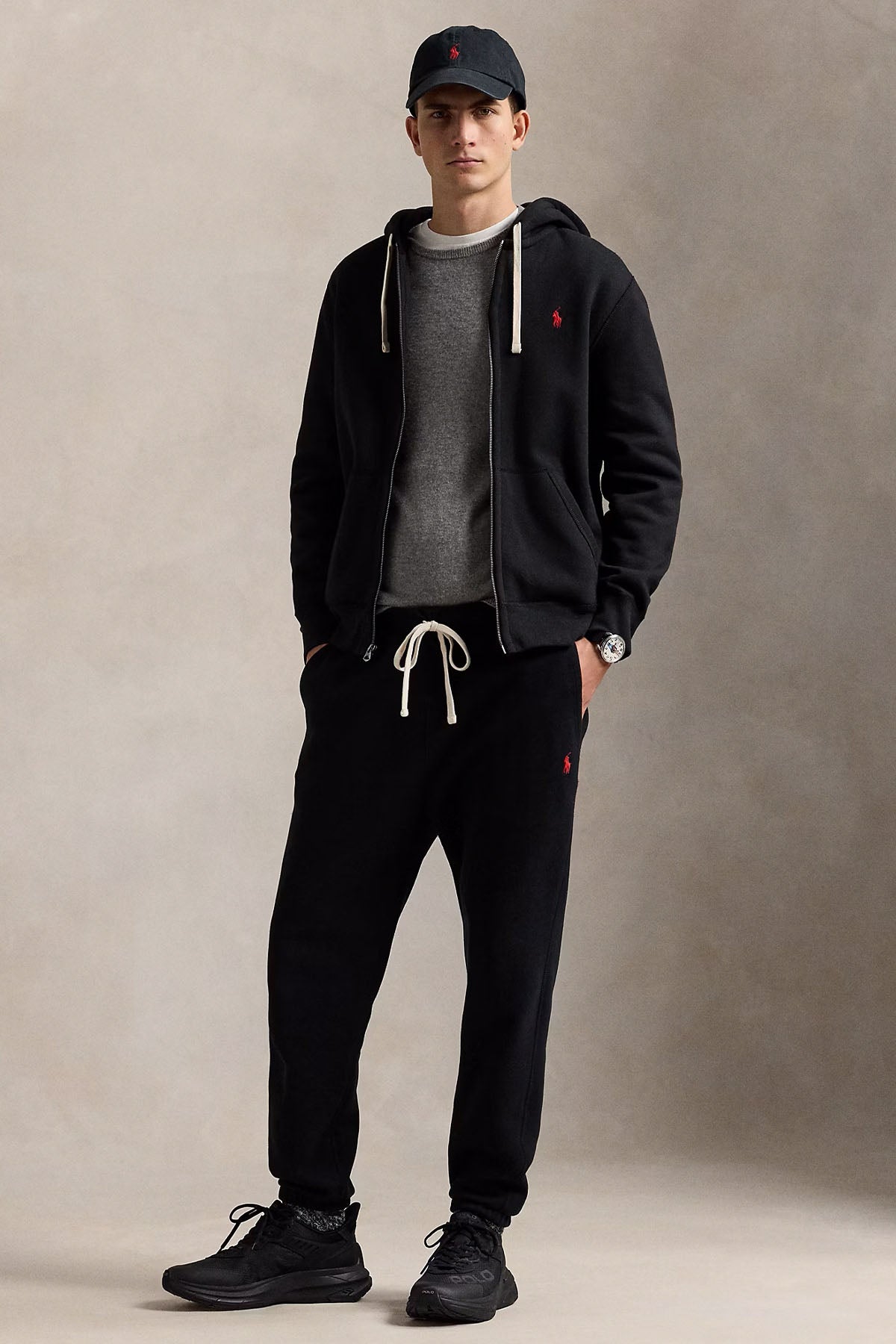 Polo Ralph Lauren Şardonlu Kapüşonlu Sweatshirt Ceket