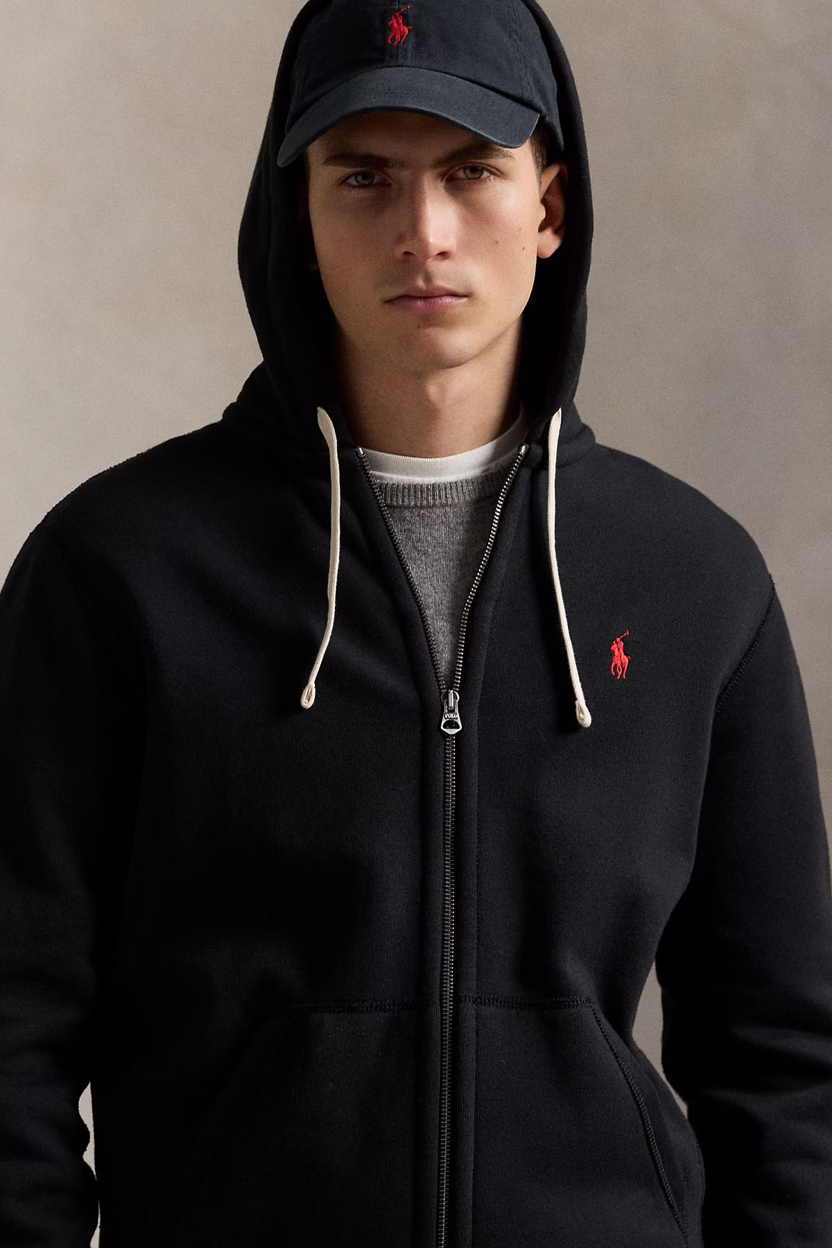 Polo Ralph Lauren Şardonlu Kapüşonlu Sweatshirt Ceket