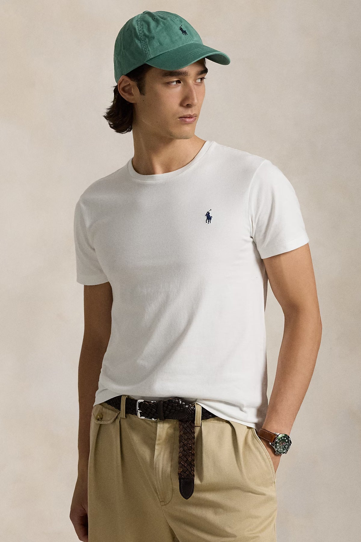 Polo Ralph Lauren Custom Slim Fit Yuvarlak Yaka T-shirt