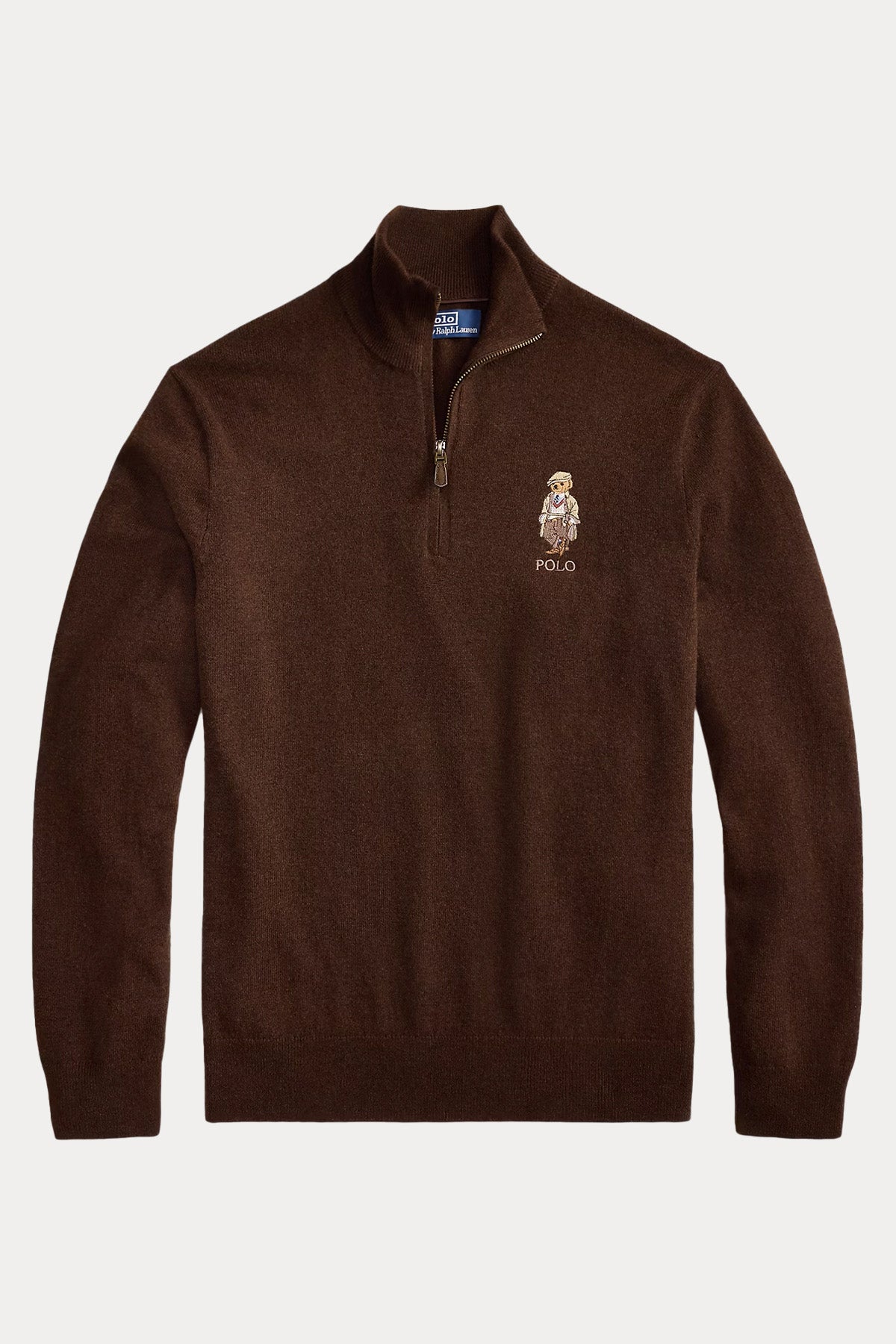 Polo Ralph Lauren Polo Bear Fermuarlı Dik Yaka İnce Örgü Yün Triko