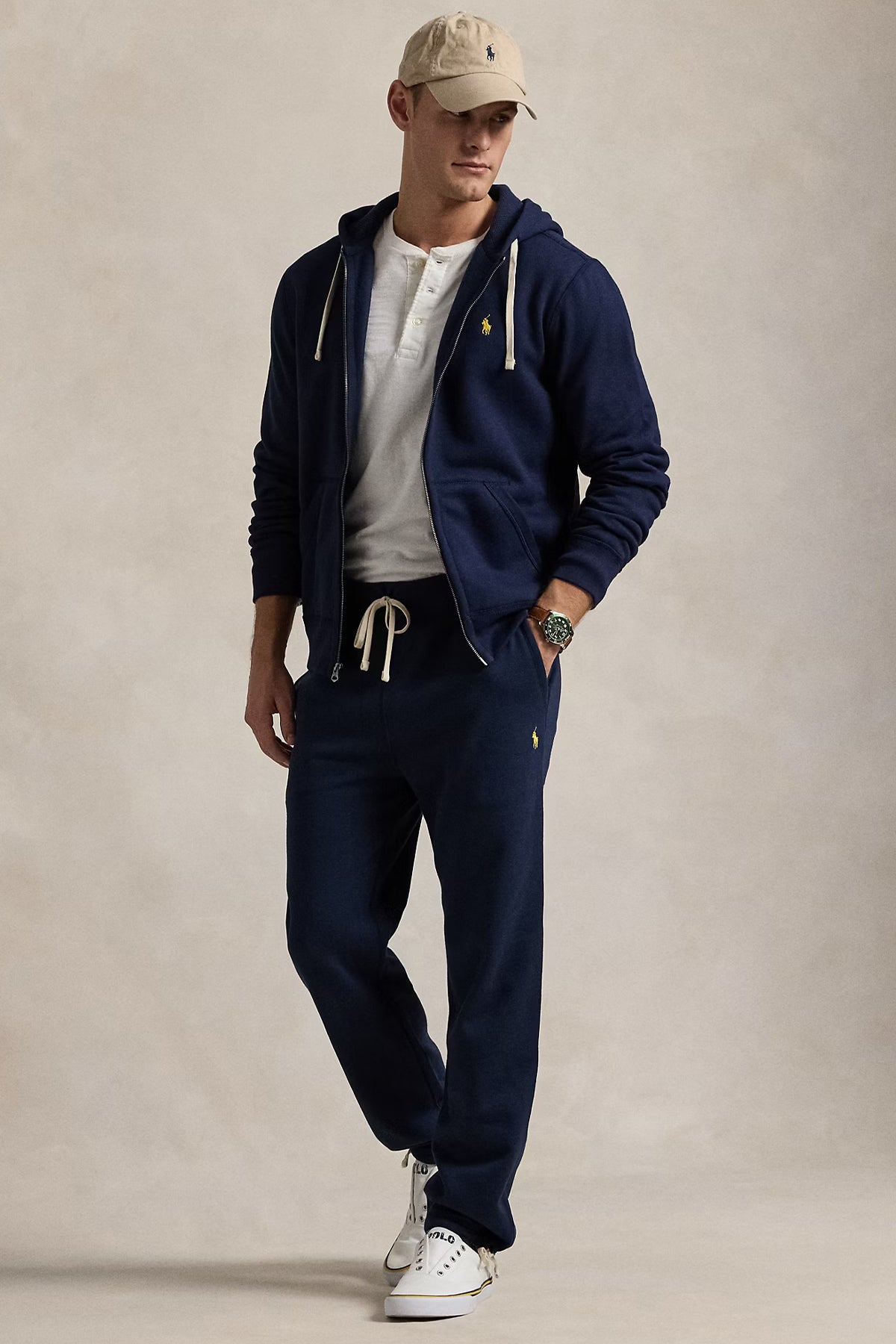 Polo Ralph Lauren Şardonlu Kapüşonlu Sweatshirt Ceket