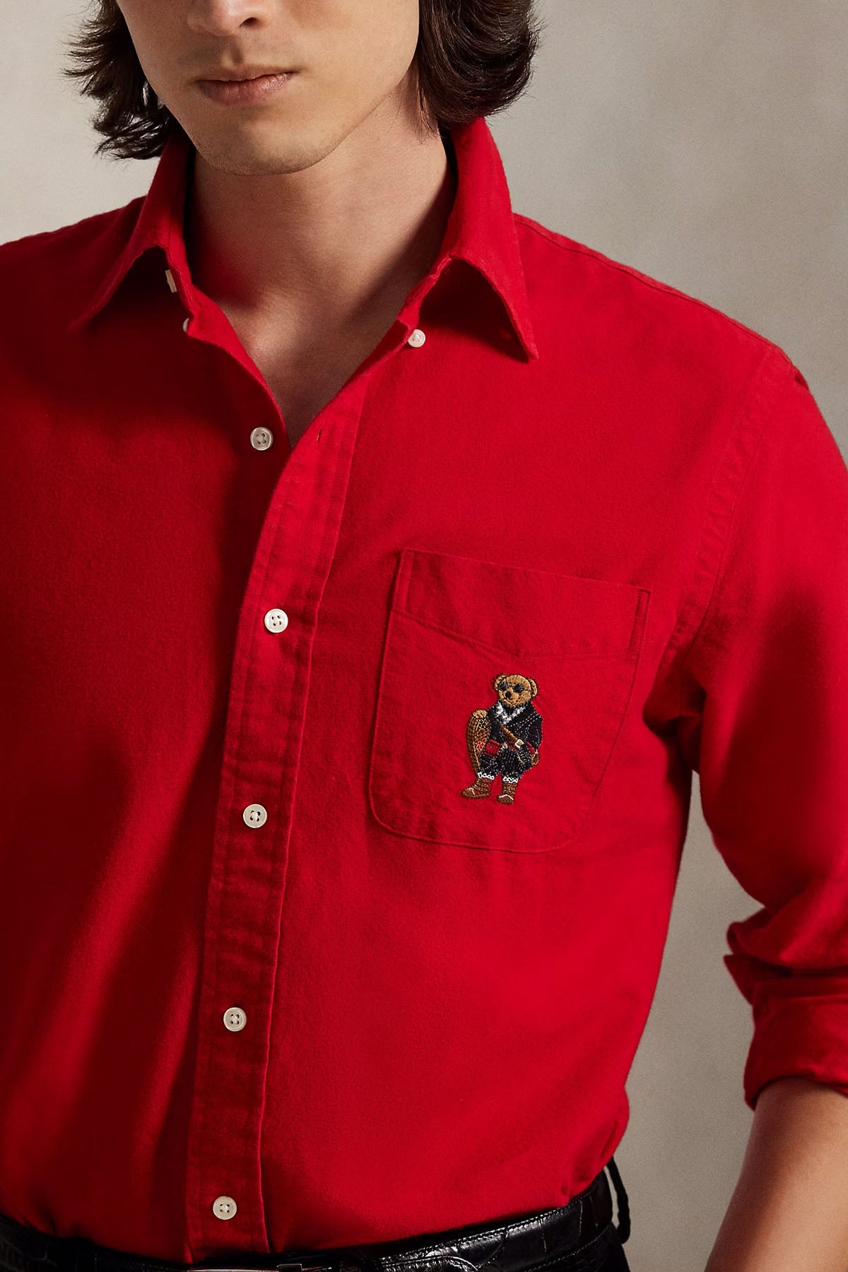 Polo Ralph Lauren Custom Fit Polo Bear Oxford Gömlek