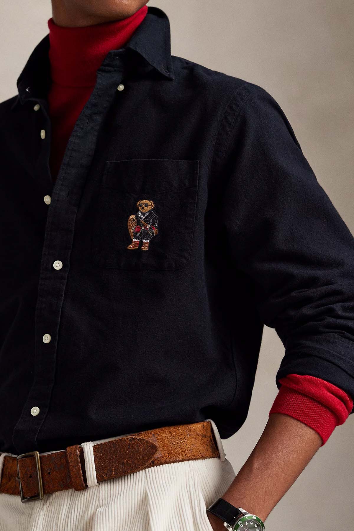 Polo Ralph Lauren Custom Fit Polo Bear Oxford Gömlek