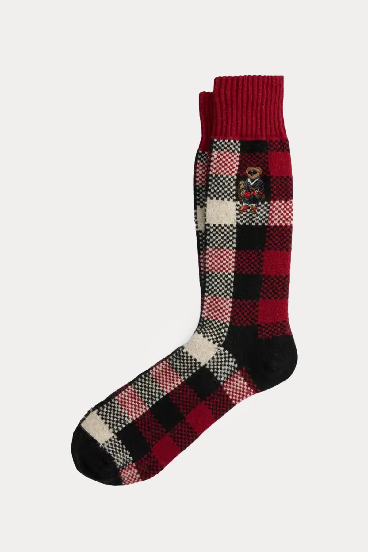 Polo Ralph Lauren Polo Bear Ekose Desenli Yün Çorap