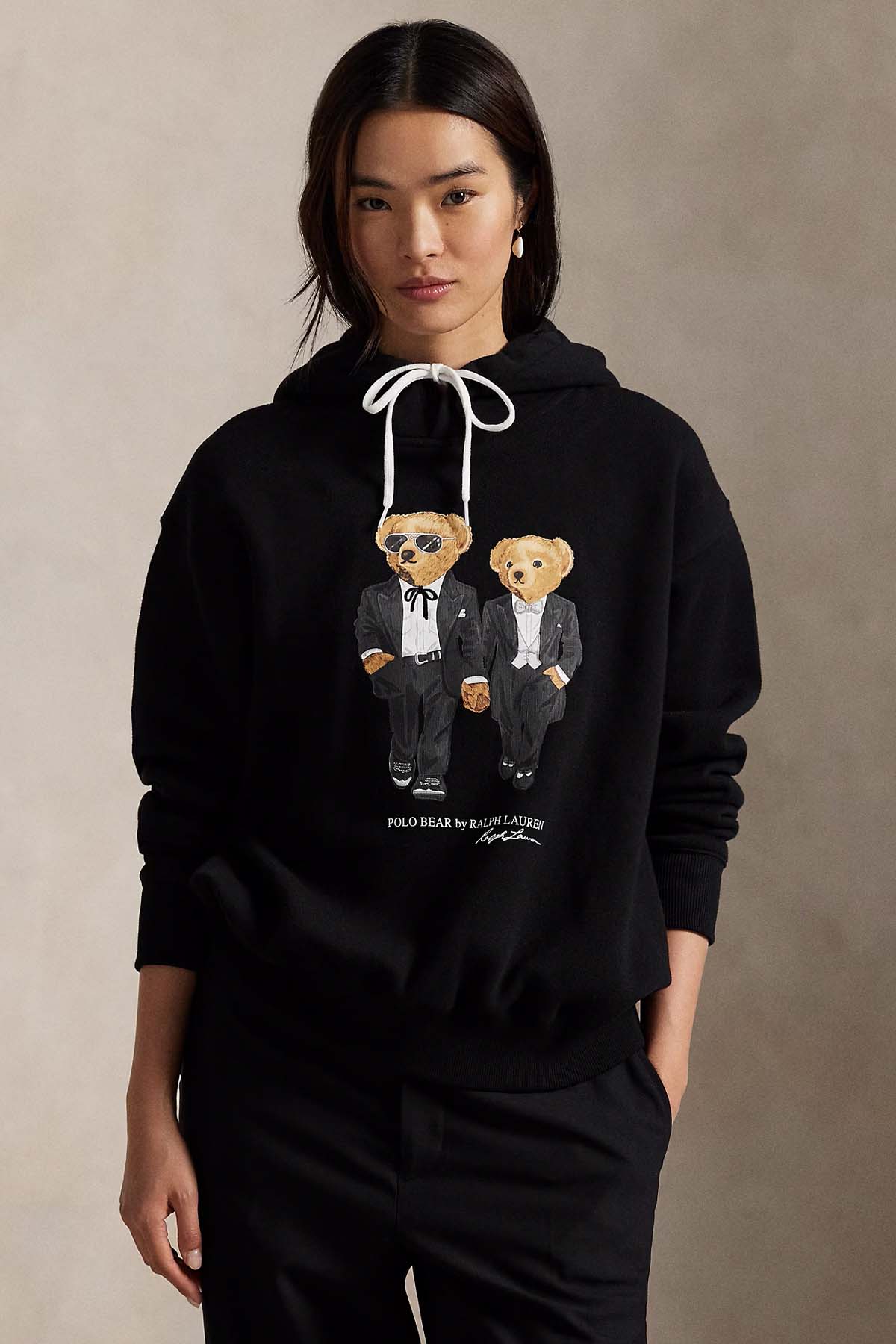 Polo Ralph Lauren Relaxed Fit Polo Bear Şardonlu Kapüşonlu Sweatshirt