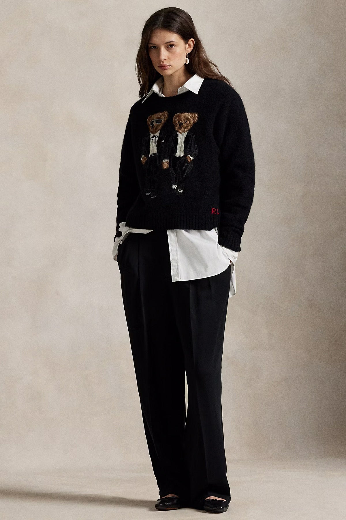 Polo Ralph Lauren Comfort Fit Polo Bear Örgü Yün Triko