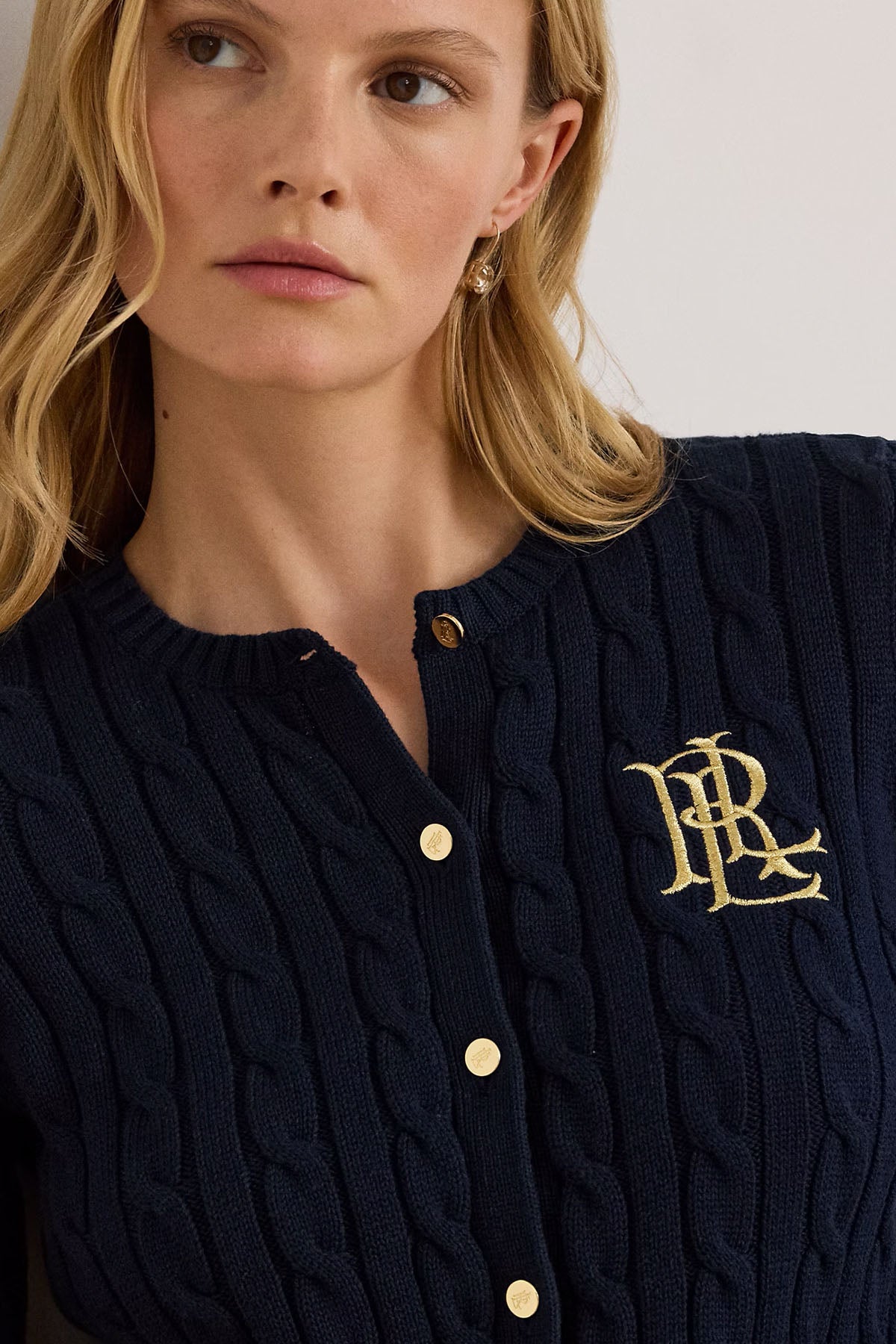 Polo Ralph Lauren Slim Fit İnce Saç Örgü Triko Ceket-Ceket-Libas