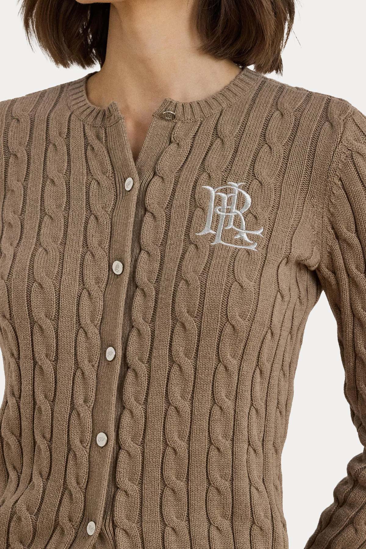 Polo Ralph Lauren Slim Fit İnce Saç Örgü Triko Ceket-Ceket-Libas