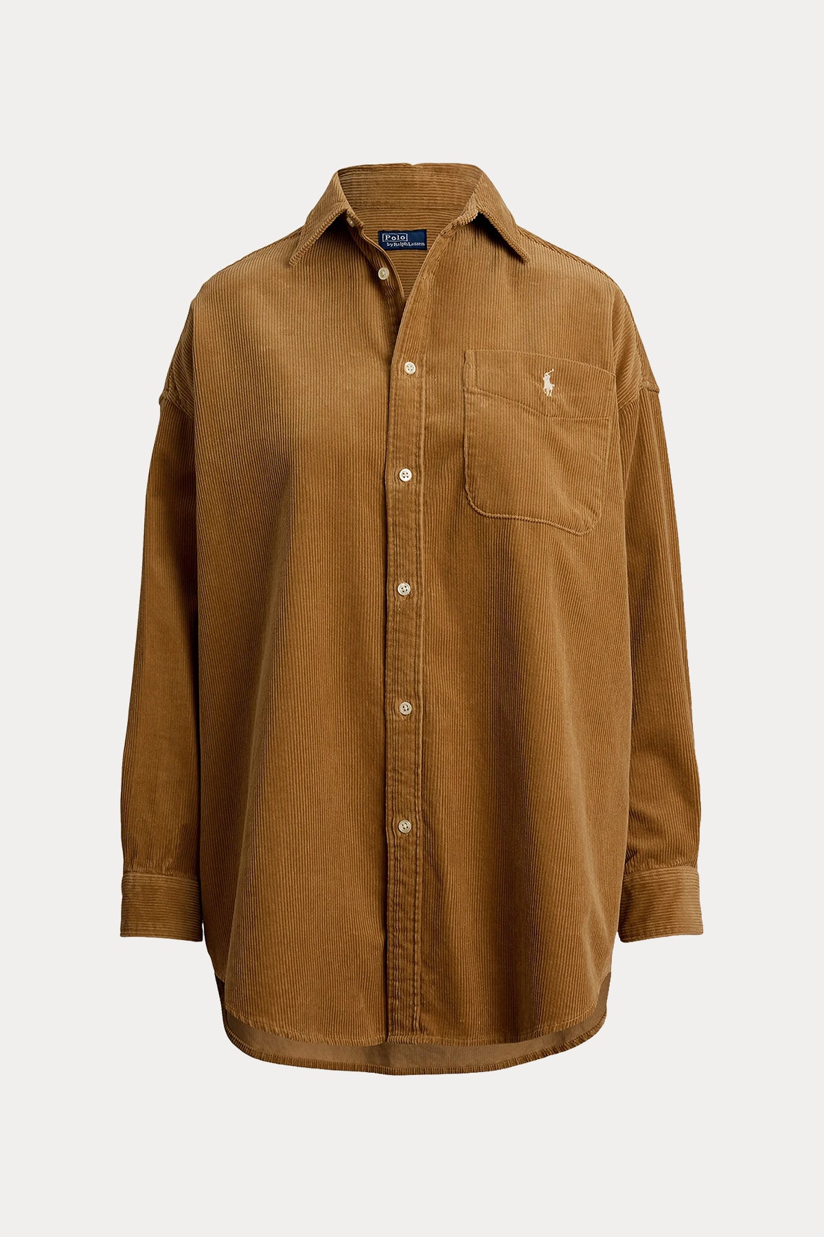 Polo Ralph Lauren Geniş Kesim Fitilli Kadife Cepli Gömlek