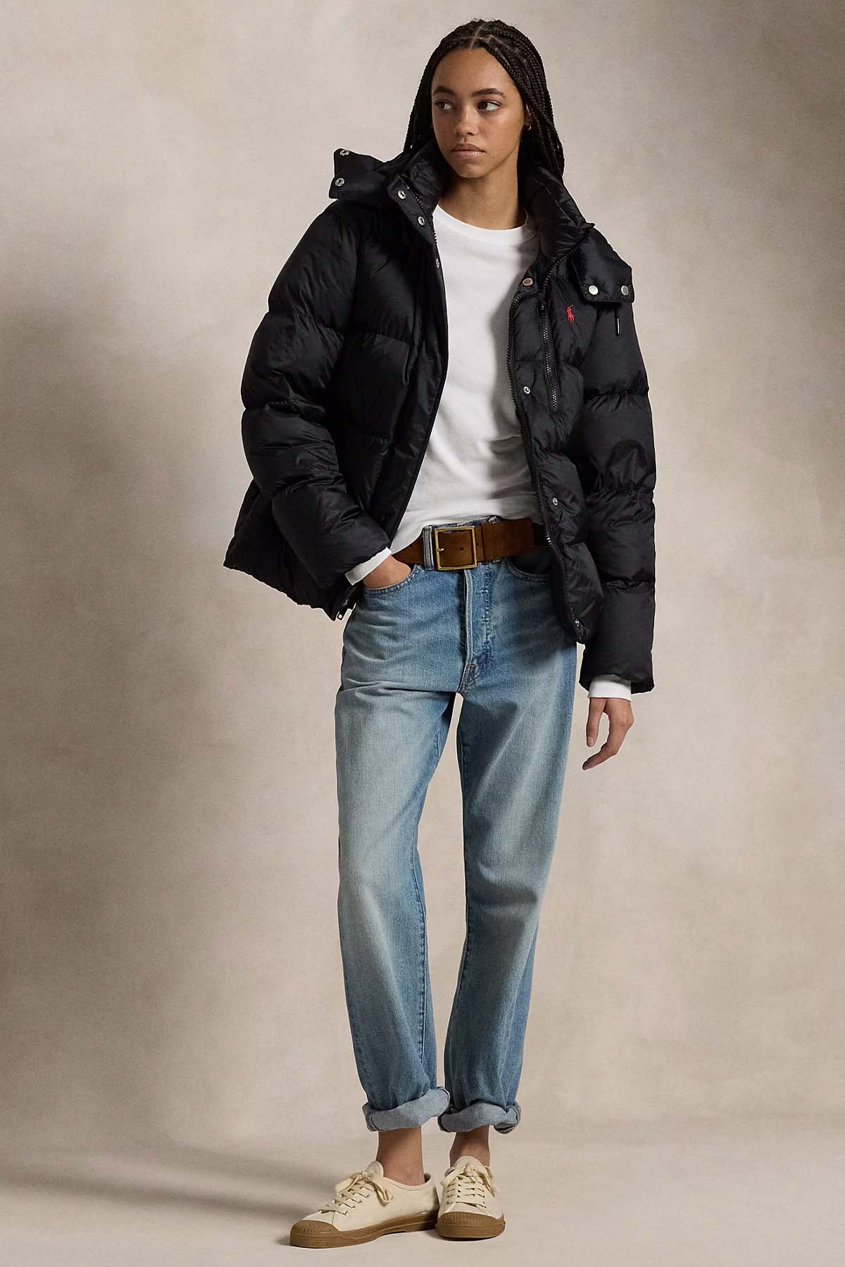 Polo Ralph Lauren Regular Fit Dik Yaka Kapüşonlu Puffer Mont