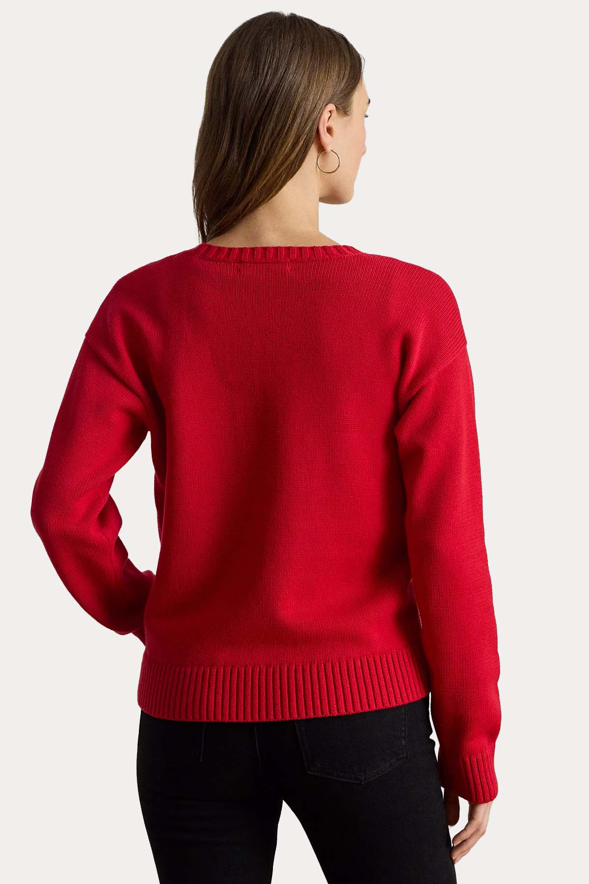 Polo Ralph Lauren Relaxed Fit Evcil Hayvan Temalı Örgü Triko