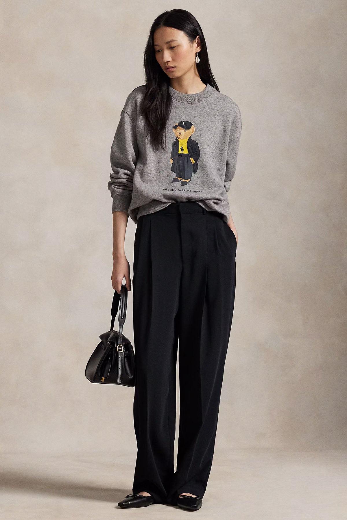 Polo Ralph Lauren Relaxed Fit Polo Bear Şardonlu Sweatshirt