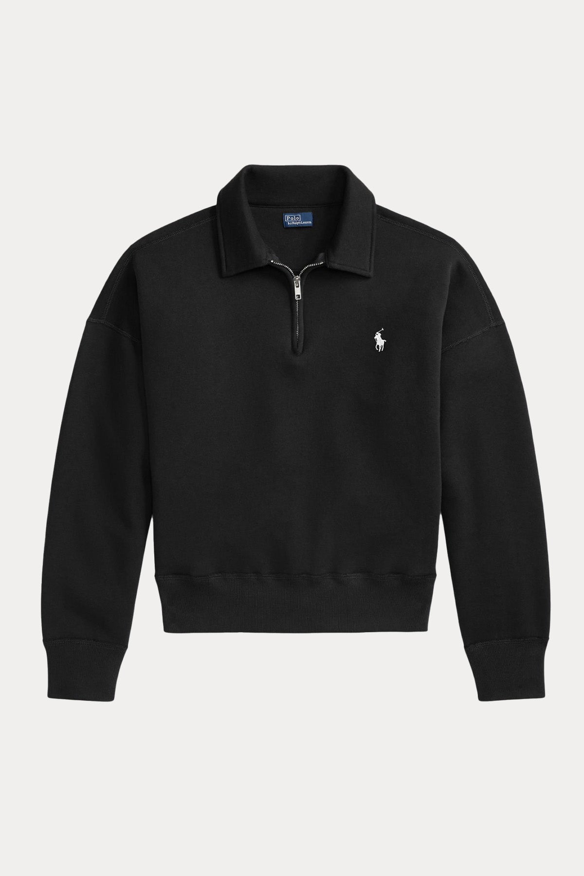 Polo Ralph Lauren Comfort Fit Yarım Fermuarlı Dik Yaka Şardonlu Sweatshirt