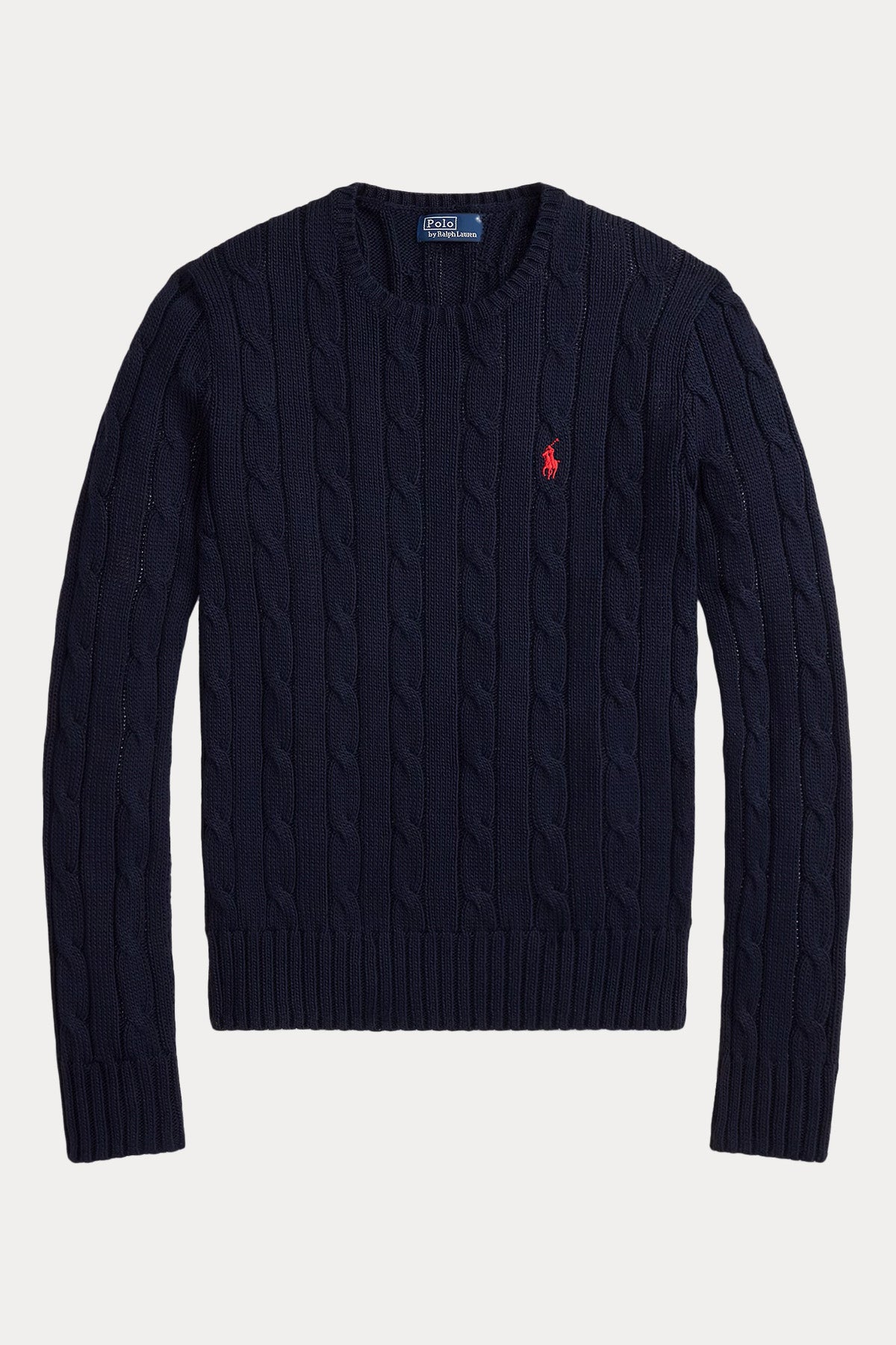 Polo Ralph Lauren Slim Fit Yuvarlak Yaka Saç Örgü Triko