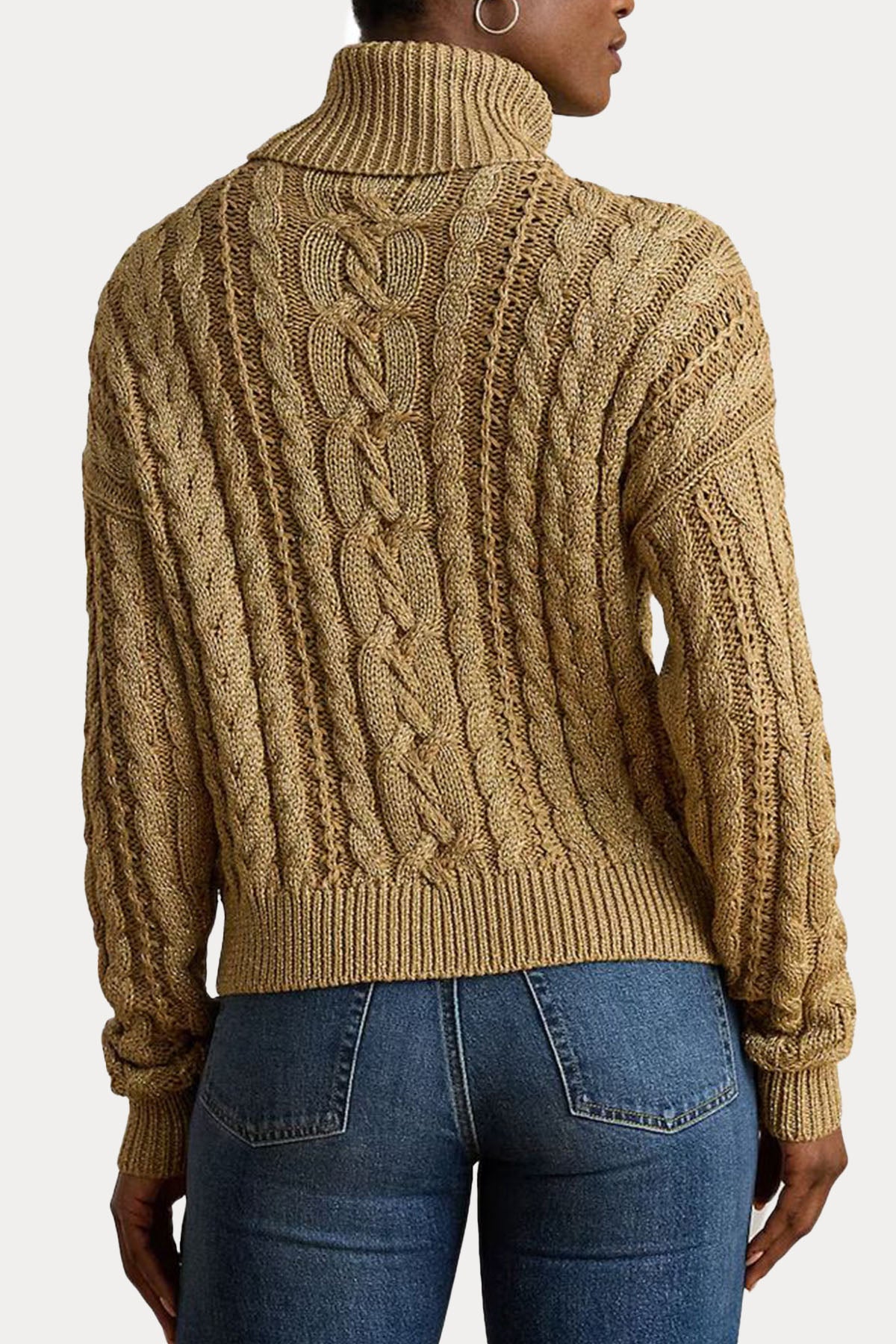 Polo Ralph Lauren Regular Fit Balıkçı Yaka Saç Örgü Triko