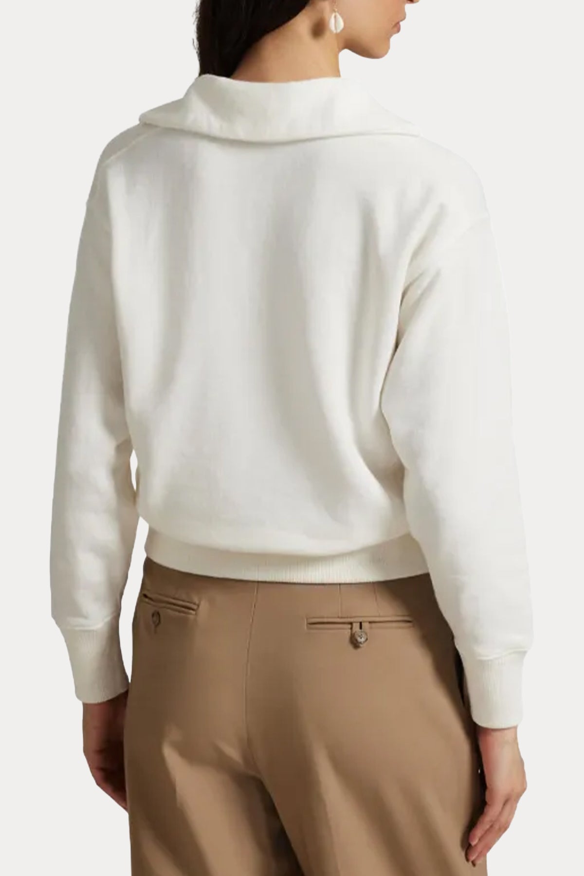 Polo Ralph Lauren Comfort Fit Bağcıklı Polo V Yaka Örgü Sweatshirt