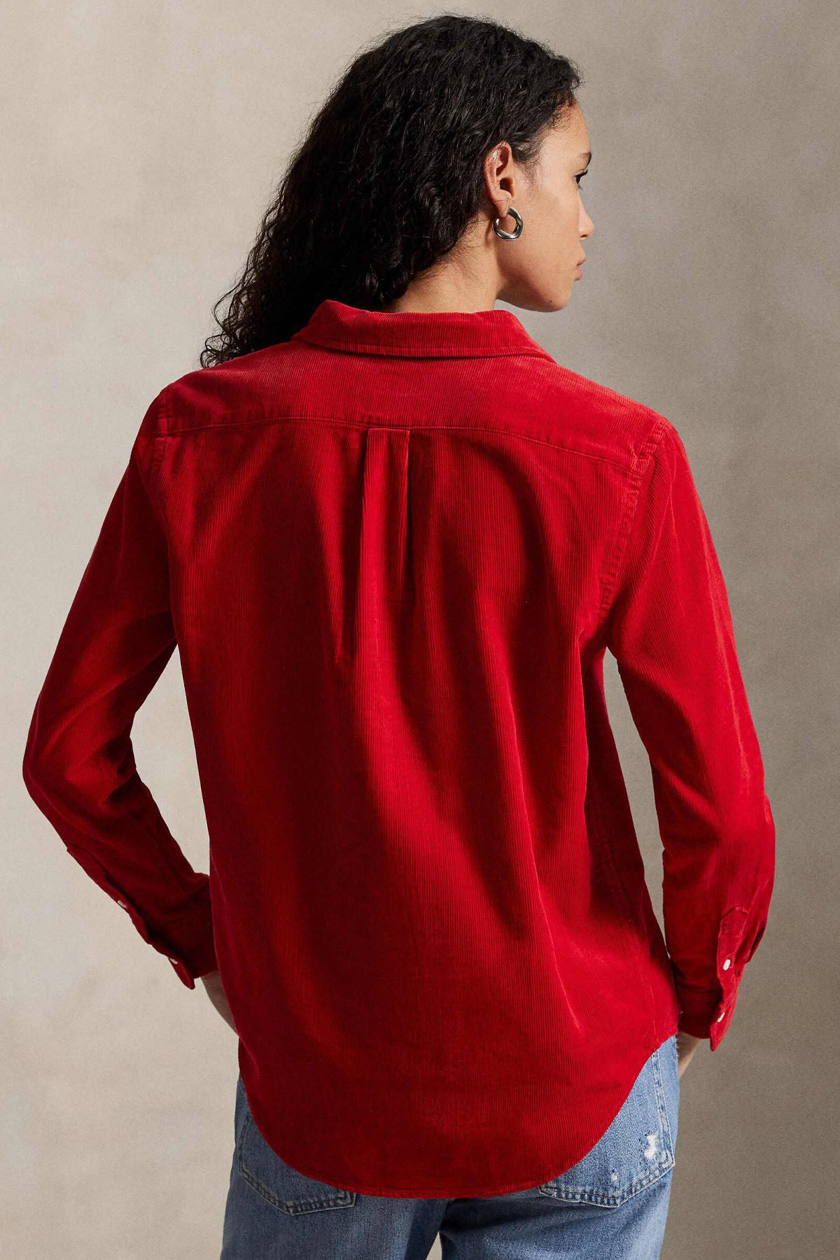 Polo Ralph Lauren Classic Fit Fitilli Kadife Gömlek