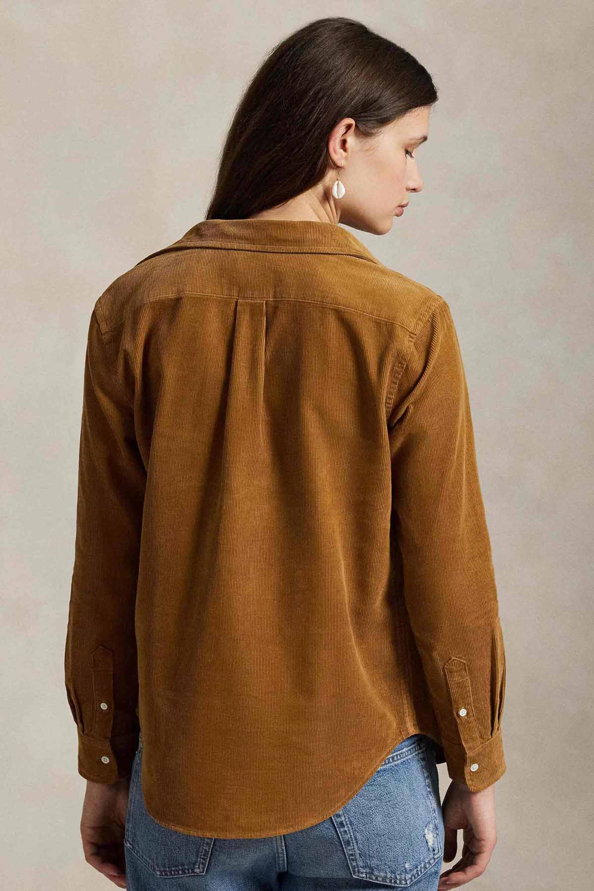 Polo Ralph Lauren Classic Fit Fitilli Kadife Gömlek