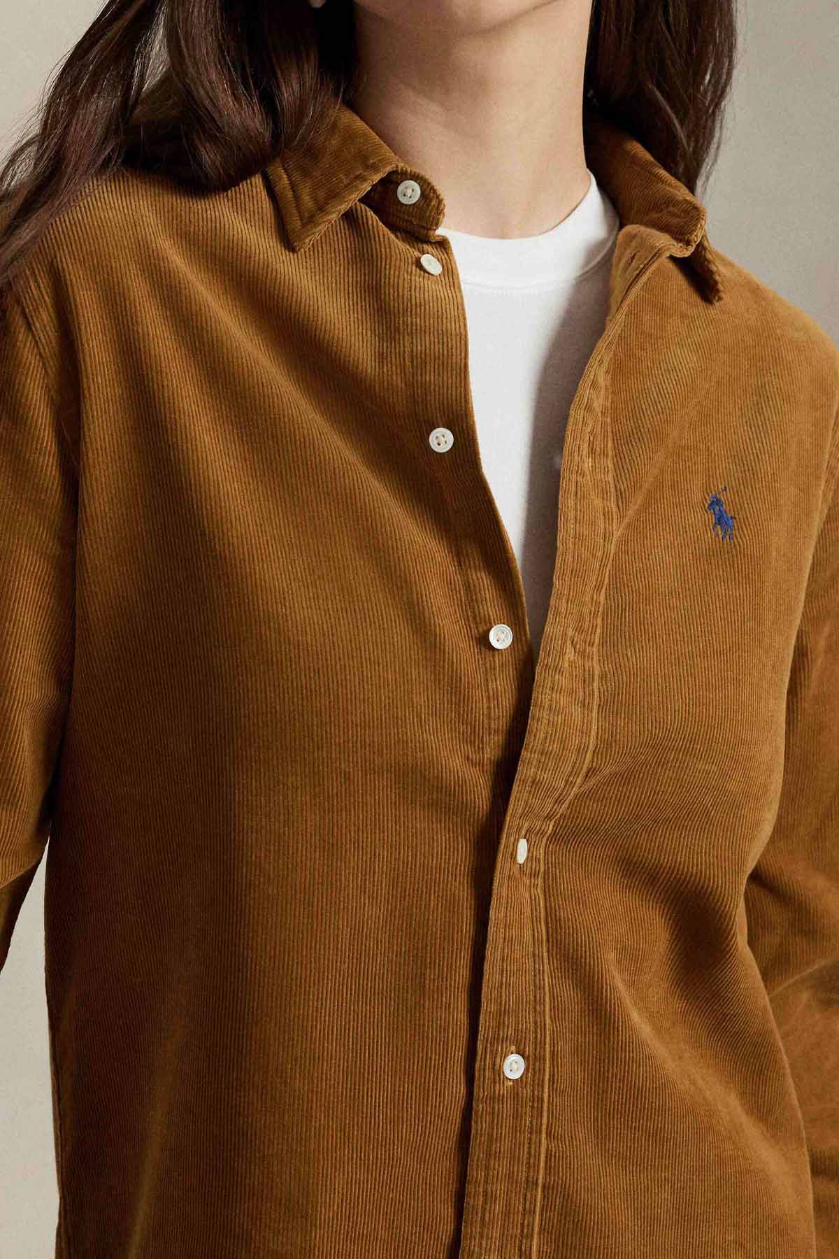 Polo Ralph Lauren Classic Fit Fitilli Kadife Gömlek