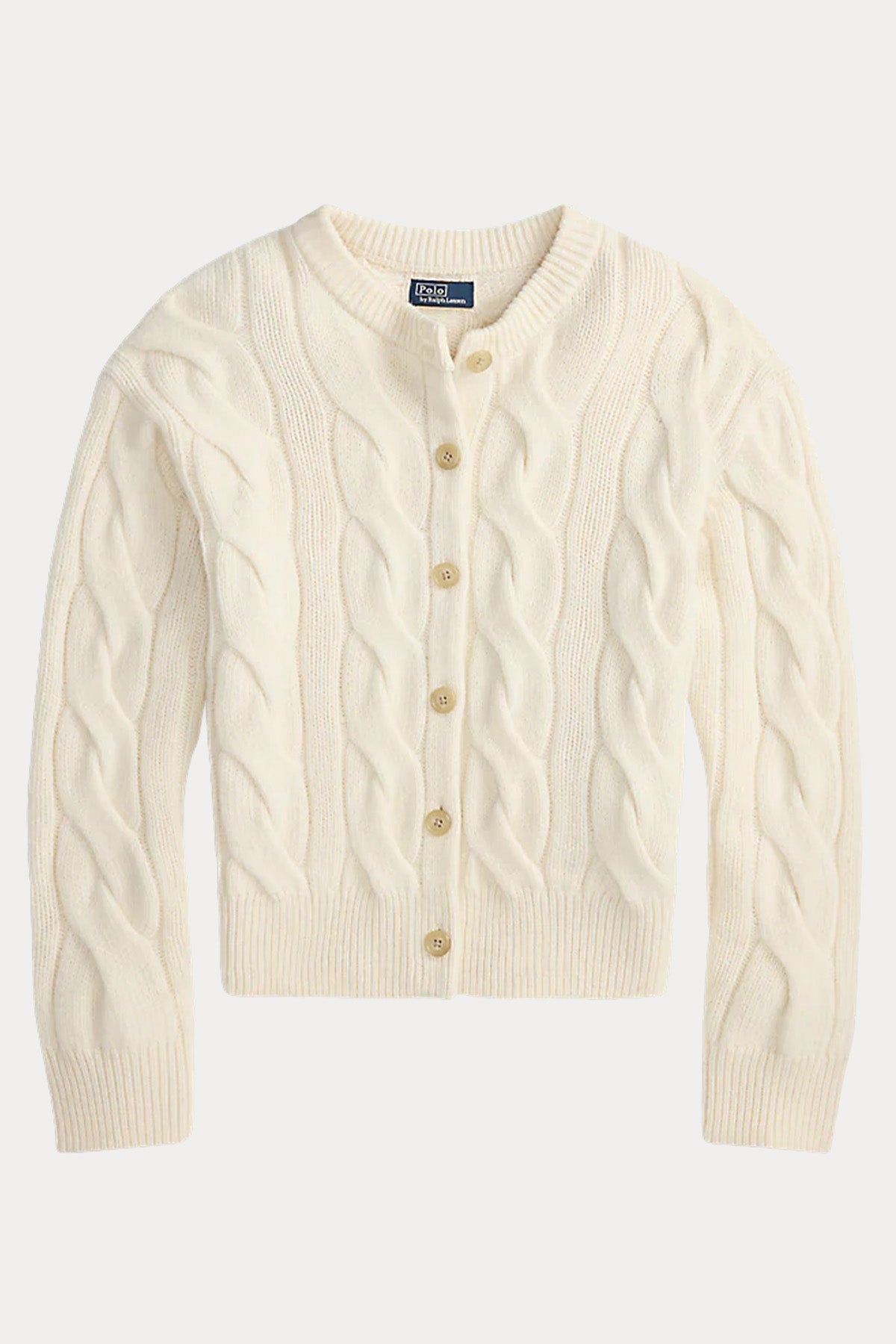 Polo Ralph Lauren Relaxed Fit Saç Örgü Kaşmir Yün Triko Ceket