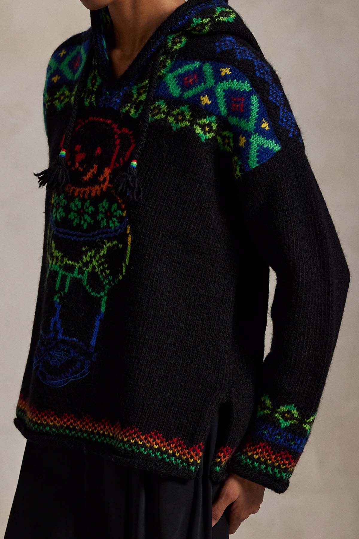 Polo Ralph Lauren Relaxed Fit Polo Bear Kapüşonlu Örgü Yün Triko