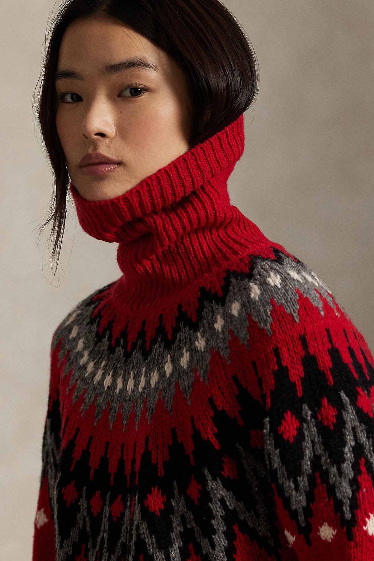 Polo Ralph Lauren Regular Fit Balıkçı Yaka Örgü Yün Triko