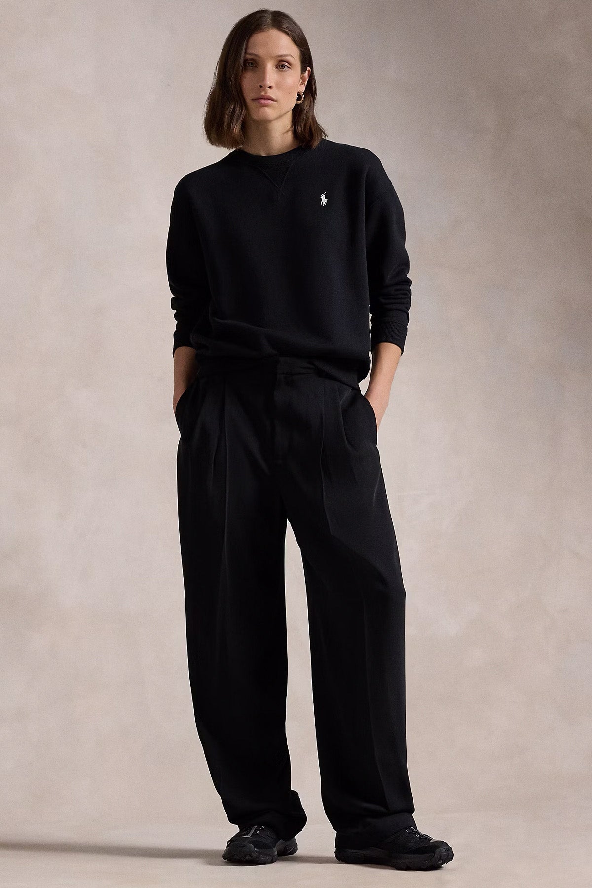 Polo Ralph Lauren Relaxed Fit Yuvarlak Yaka Şardonlu Sweatshirt