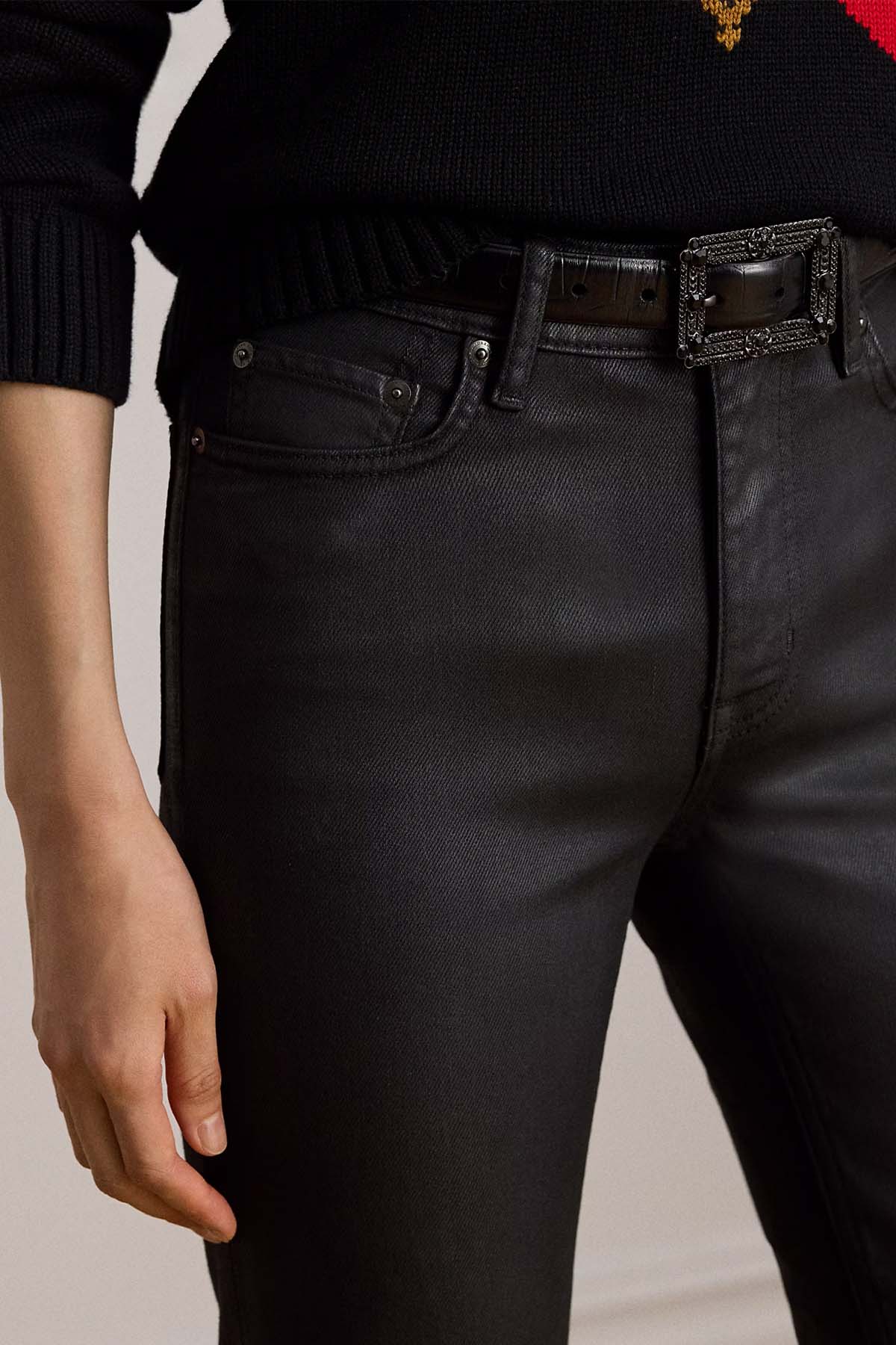 Polo Ralph Lauren Staight Fit Yüksek Bel Mumlu Kumaş Jeans