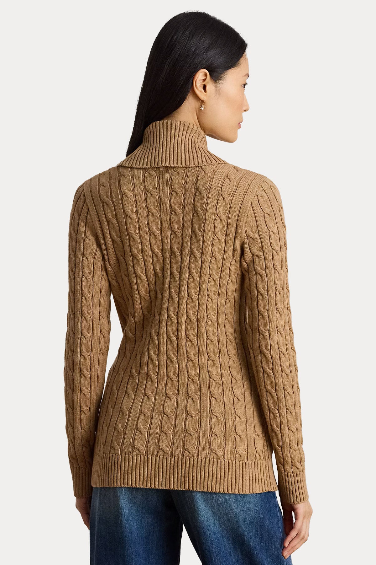 Polo Ralph Lauren Saç Örgü Kemerli Şal Yaka Triko Ceket